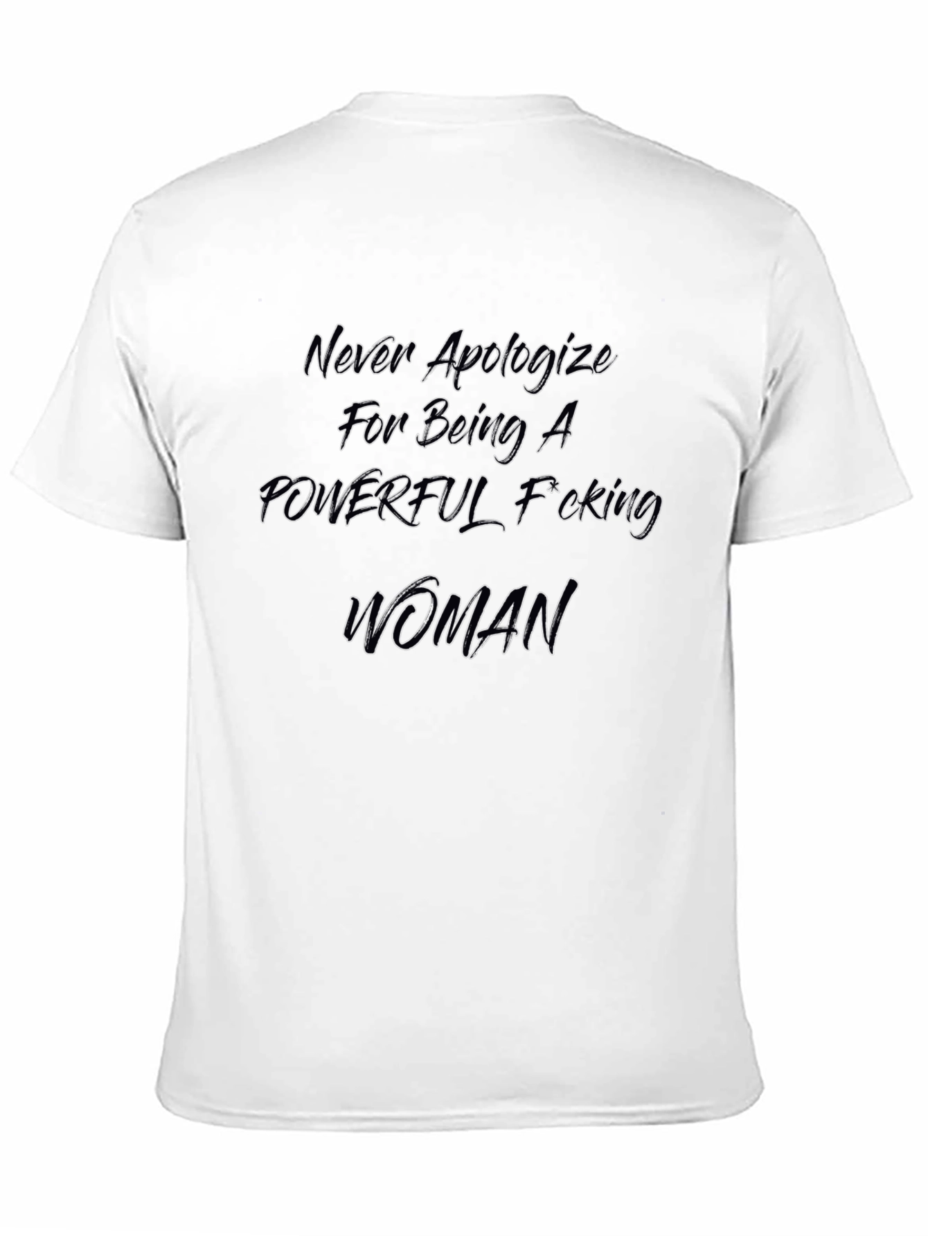 Black Empowered Woman's Tee - Never Apologize view 11