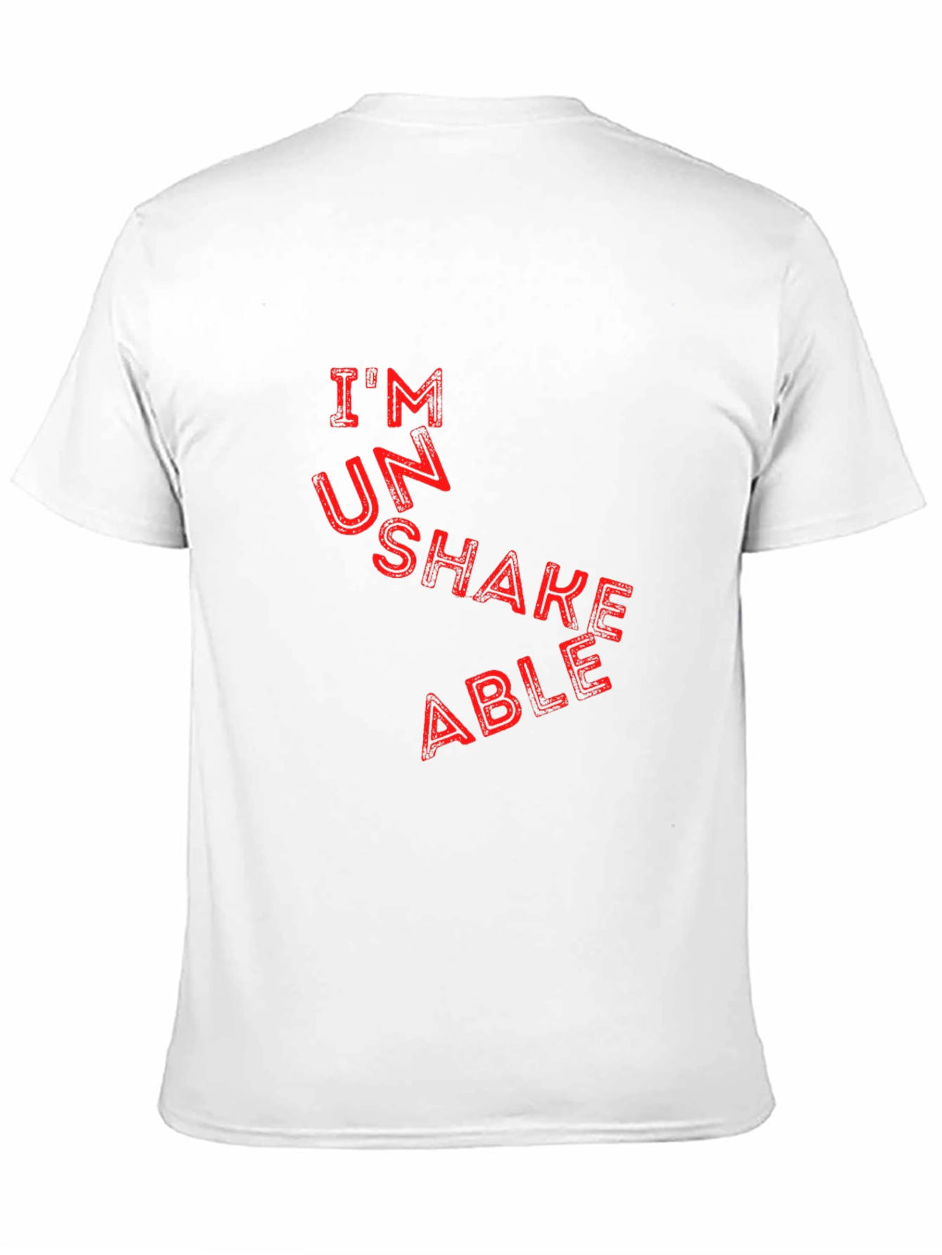 Black Unshakeable Graphic Tee - Black Cotton T-Shirt view 11