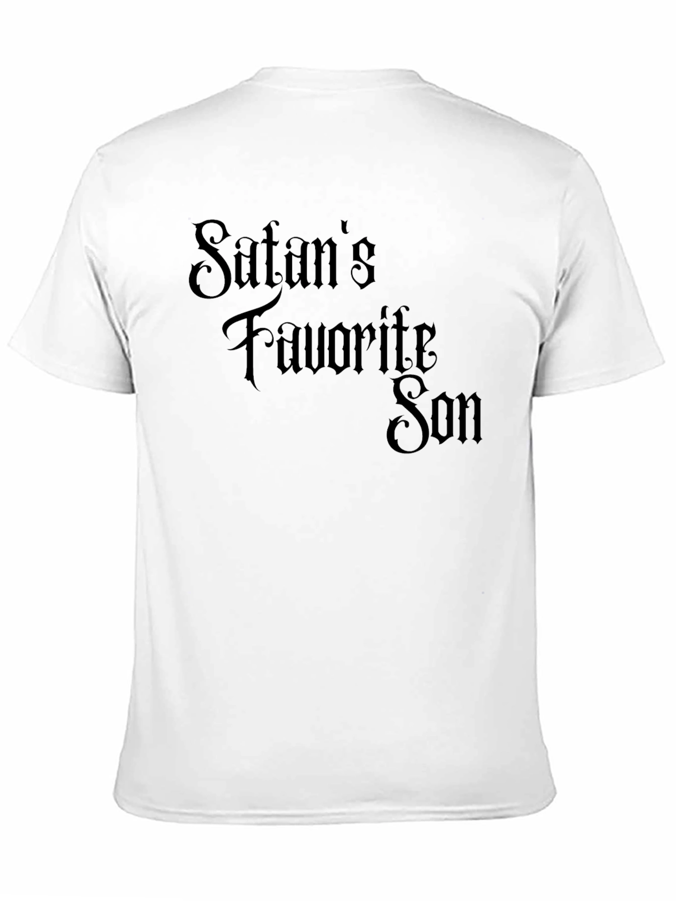 Black Satan's Favorite Son Graphic T-Shirt - Black view 11