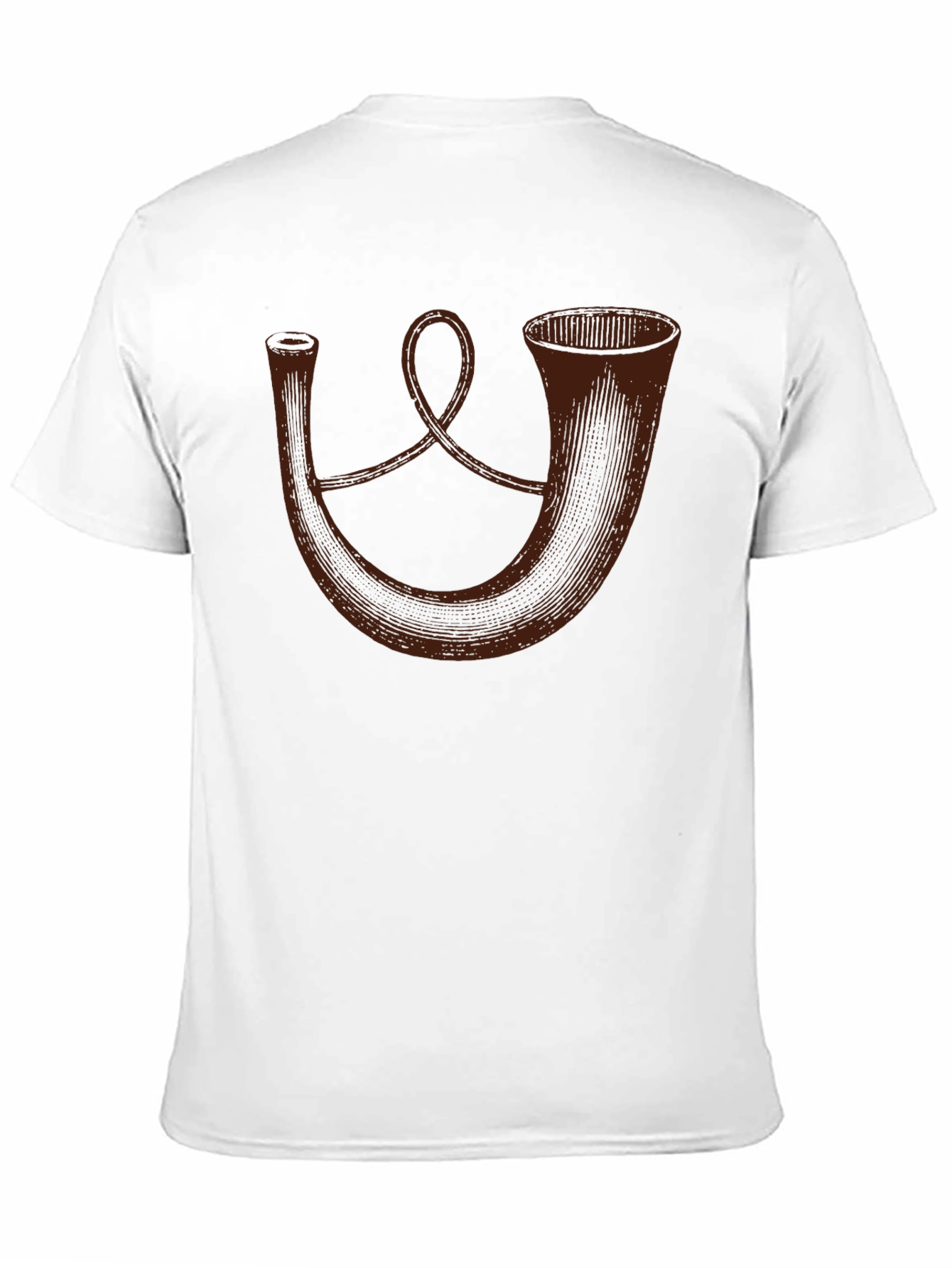 Black Vintage Horn T-Shirt - Unique Design view 11