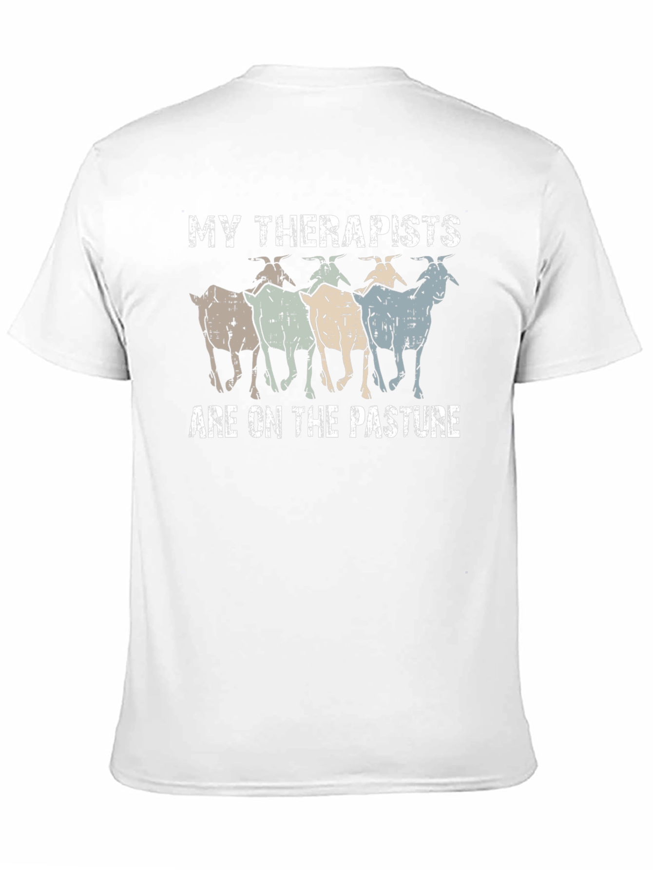 Black My Therapists Are On The Pasture T-Shirt view 11
