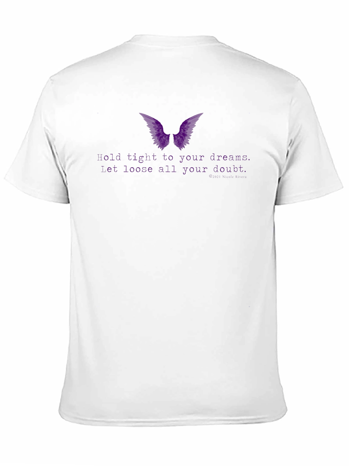 Black Dream Wings T-Shirt - Hold Tight to Your Dreams view 11