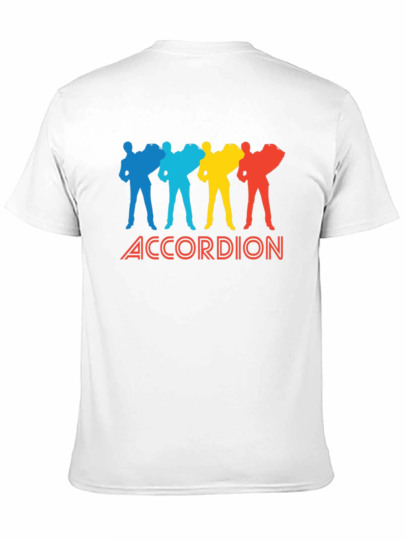 Black Accordion Player Graphic Tee - Black Cotton view 11