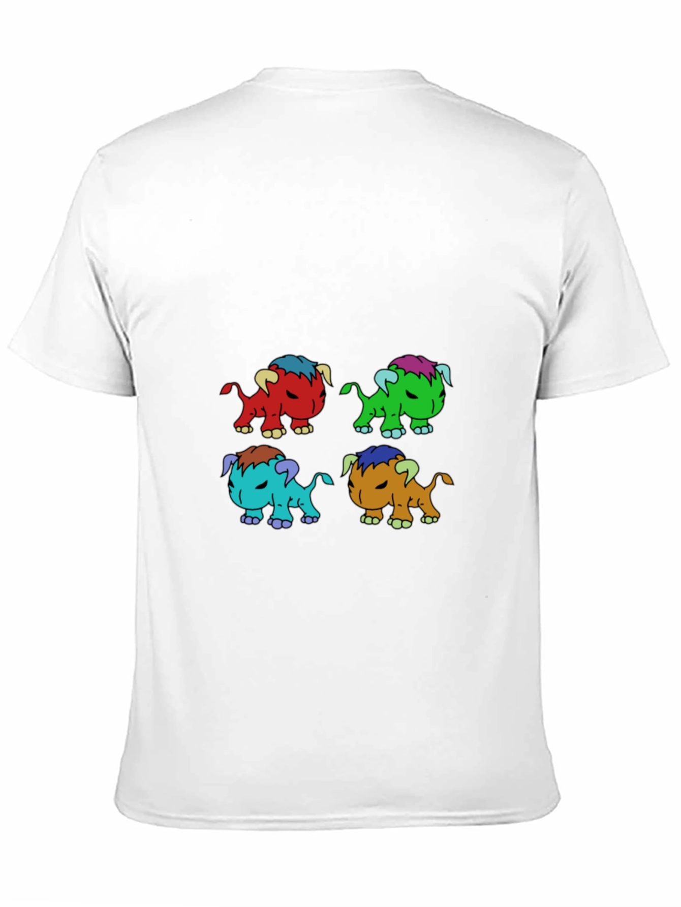 Black Monster Bull T-Shirt - Unique Cartoon Graphic Tee view 11