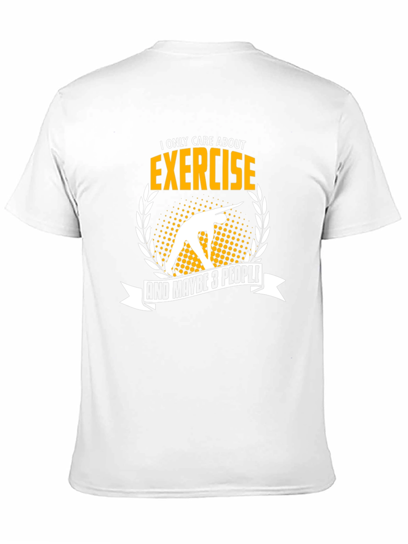 Black Exercise Lover T-Shirt: Funny Gym Workout Tee view 11