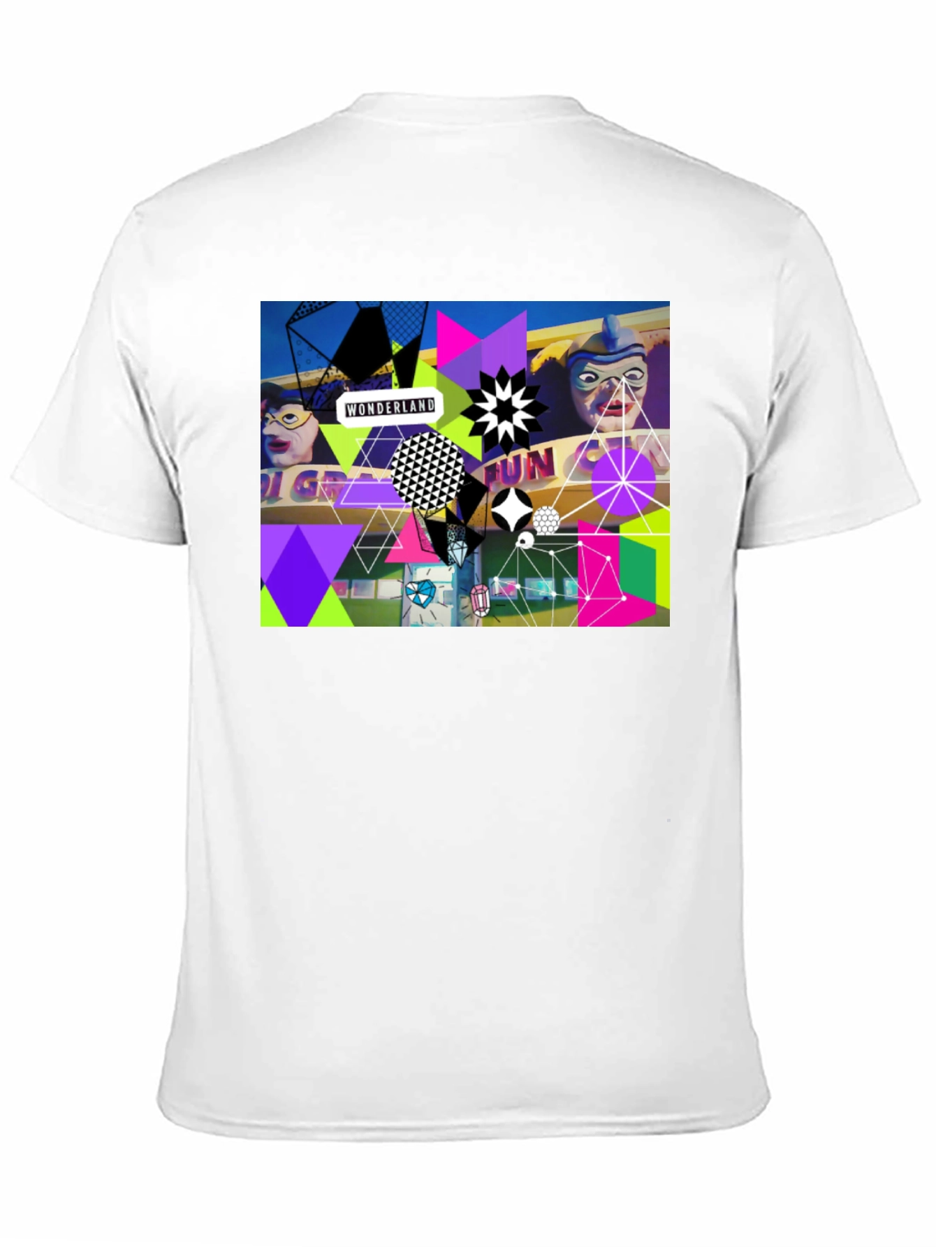 Black Wonderland Fun Graphic Tee - Black Crew Neck view 11