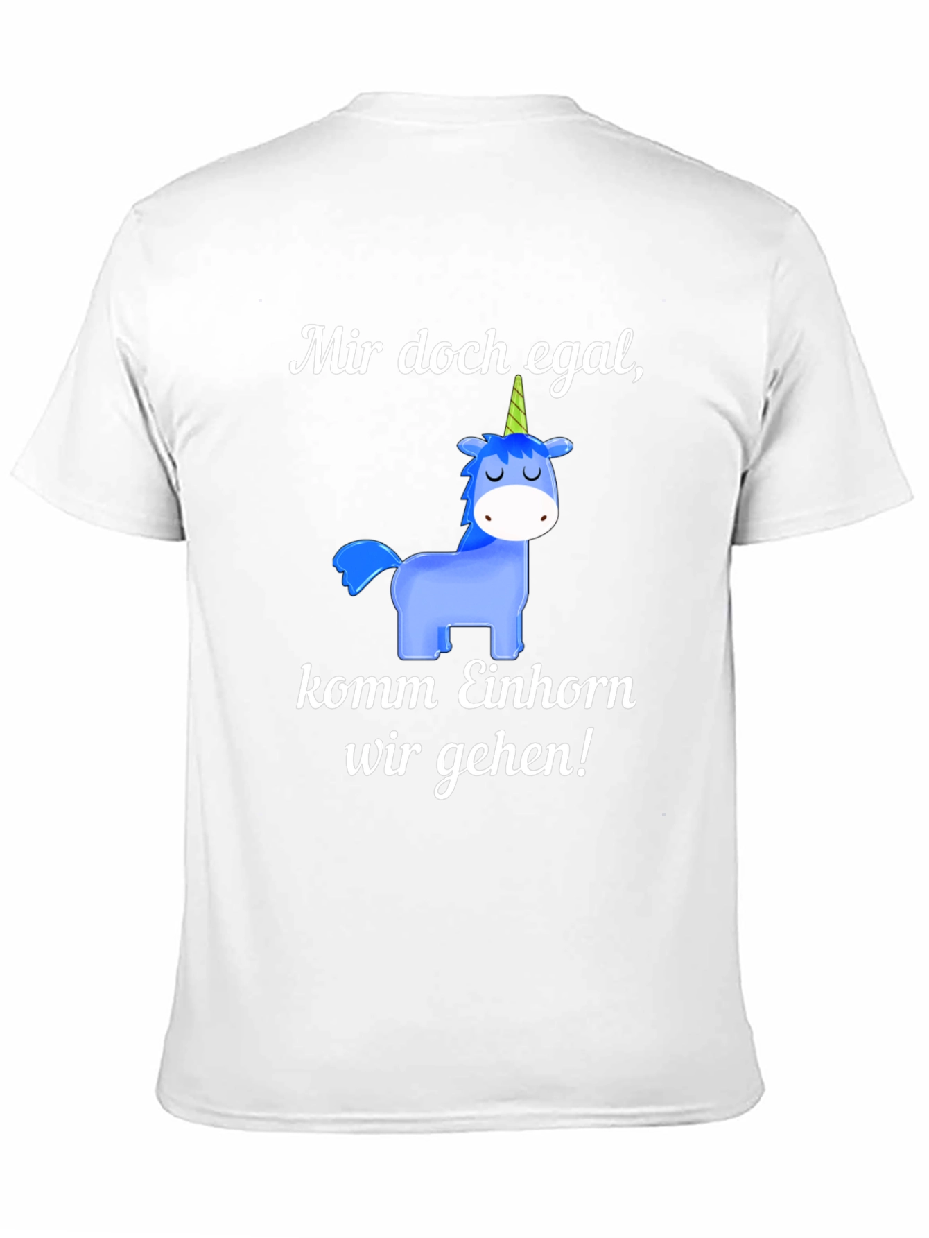 Black Unicorn T-Shirt: Mir doch egal, komm Einhorn wir gehen! view 11