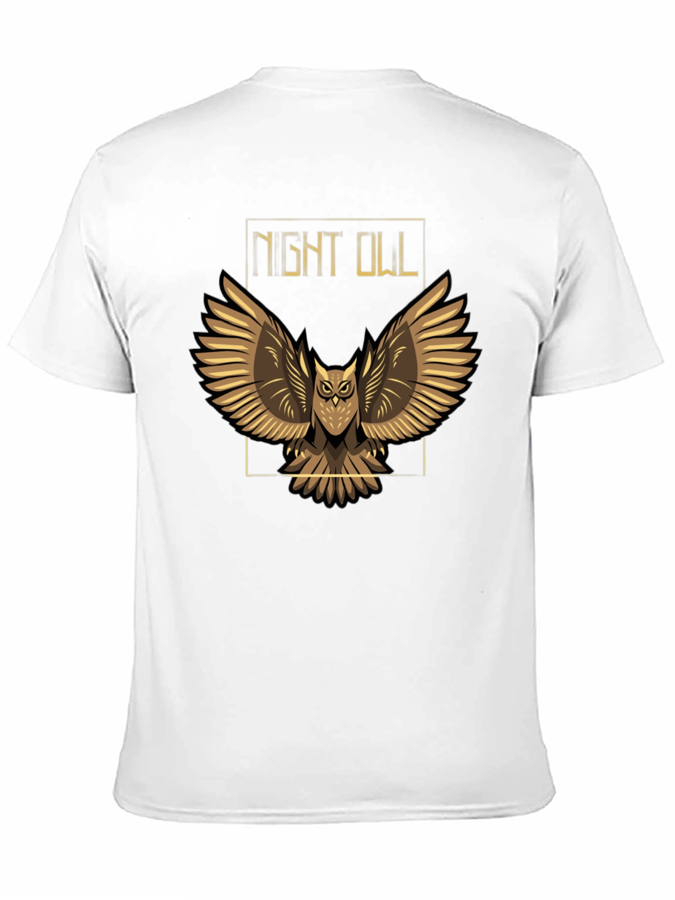 Black Night Owl Graphic T-Shirt - Black view 11
