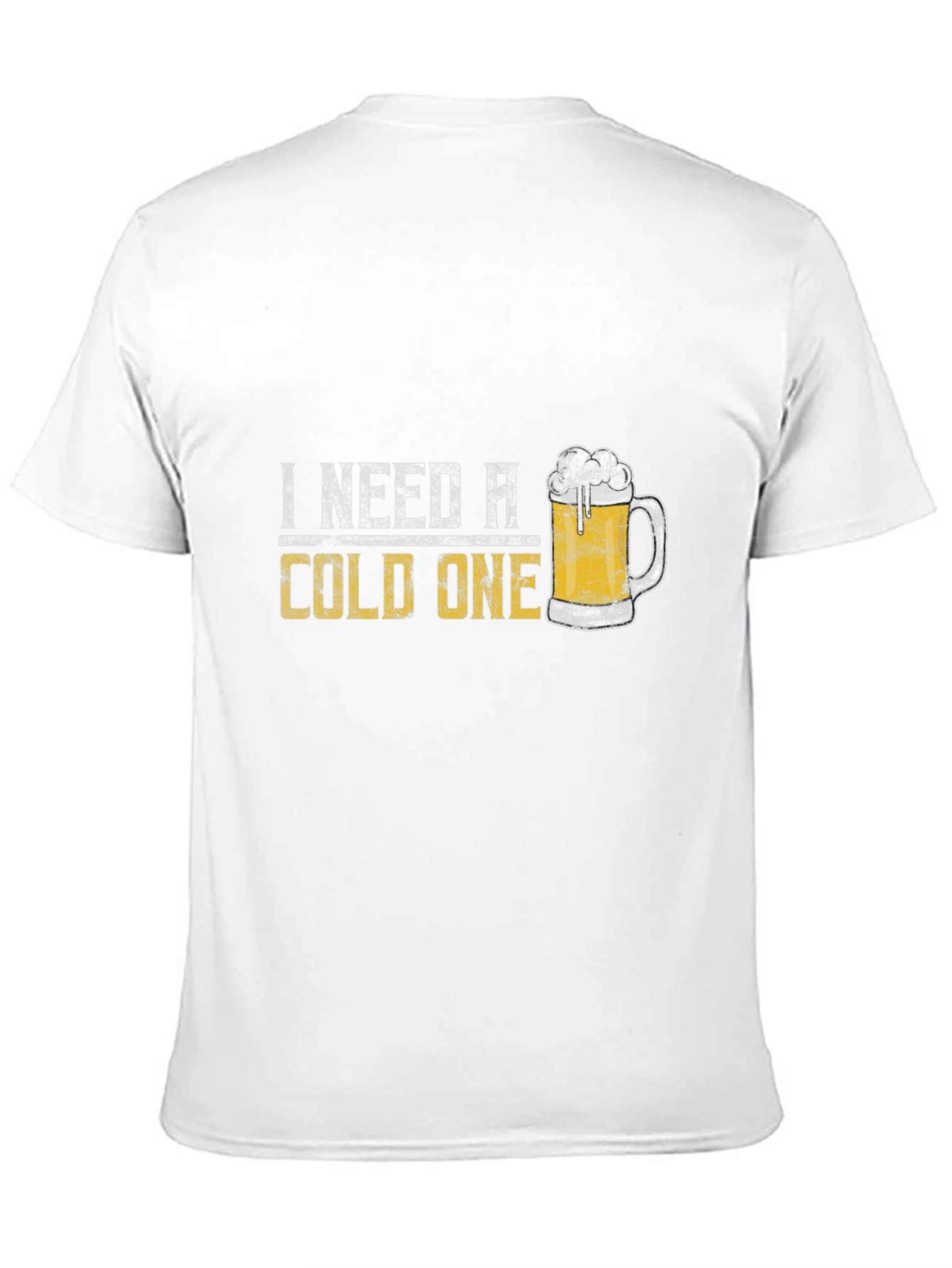 Black I Need A Cold One Graphic Tee - Beer Lover T-Shirt view 11
