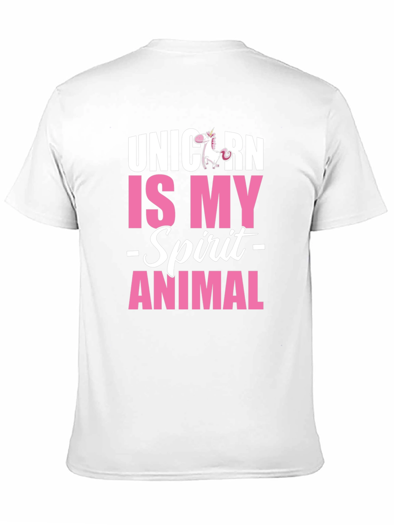 Black Unicorn Spirit Animal Graphic Tee - Black Cotton T-Shirt view 11