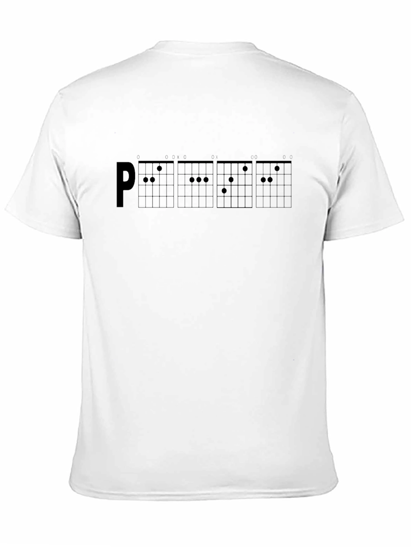 Black Guitar Chord Tee - Music Lover's T-Shirt view 11