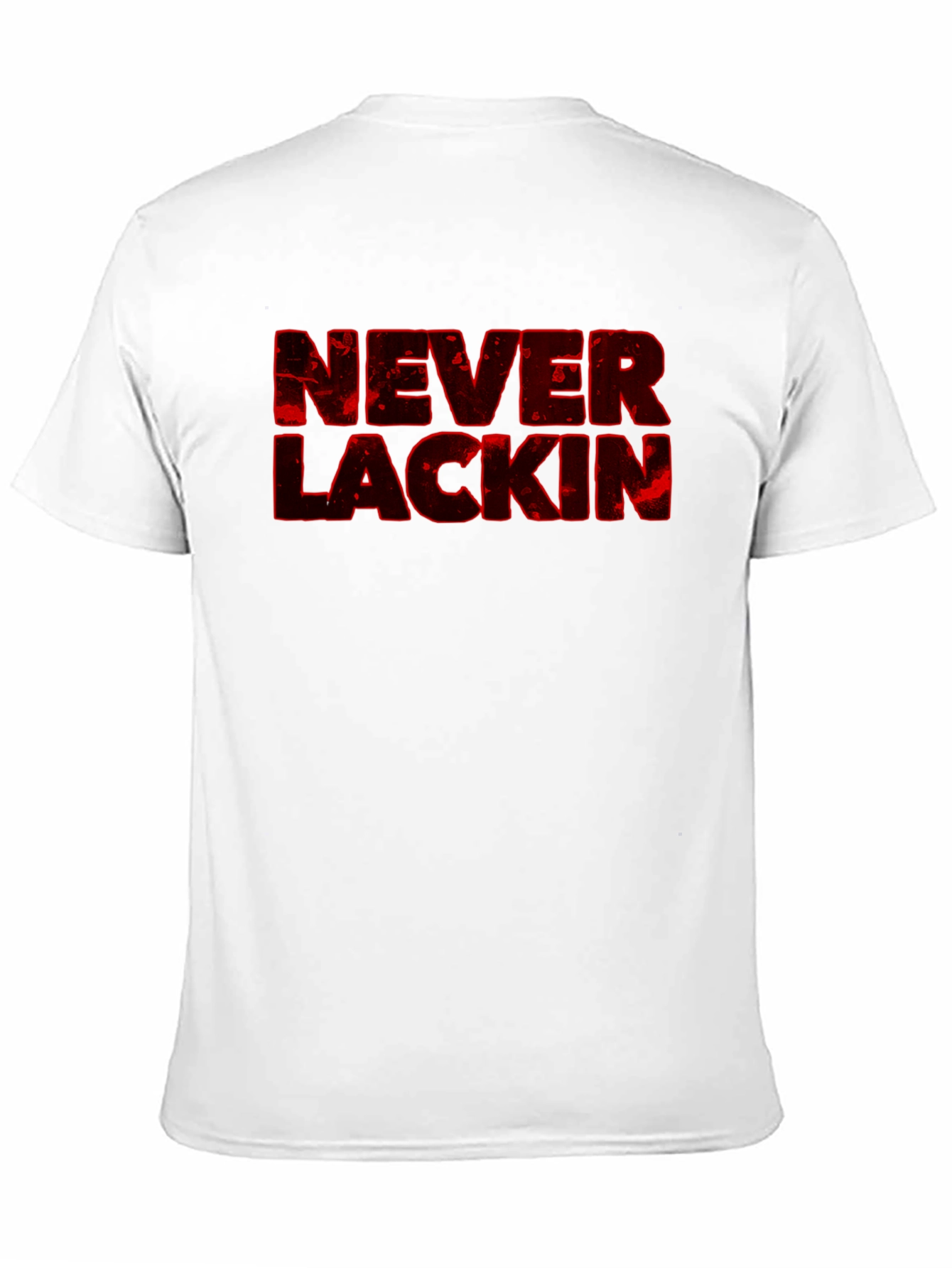 Black Never Lackin' Graphic Print Black T-Shirt view 11