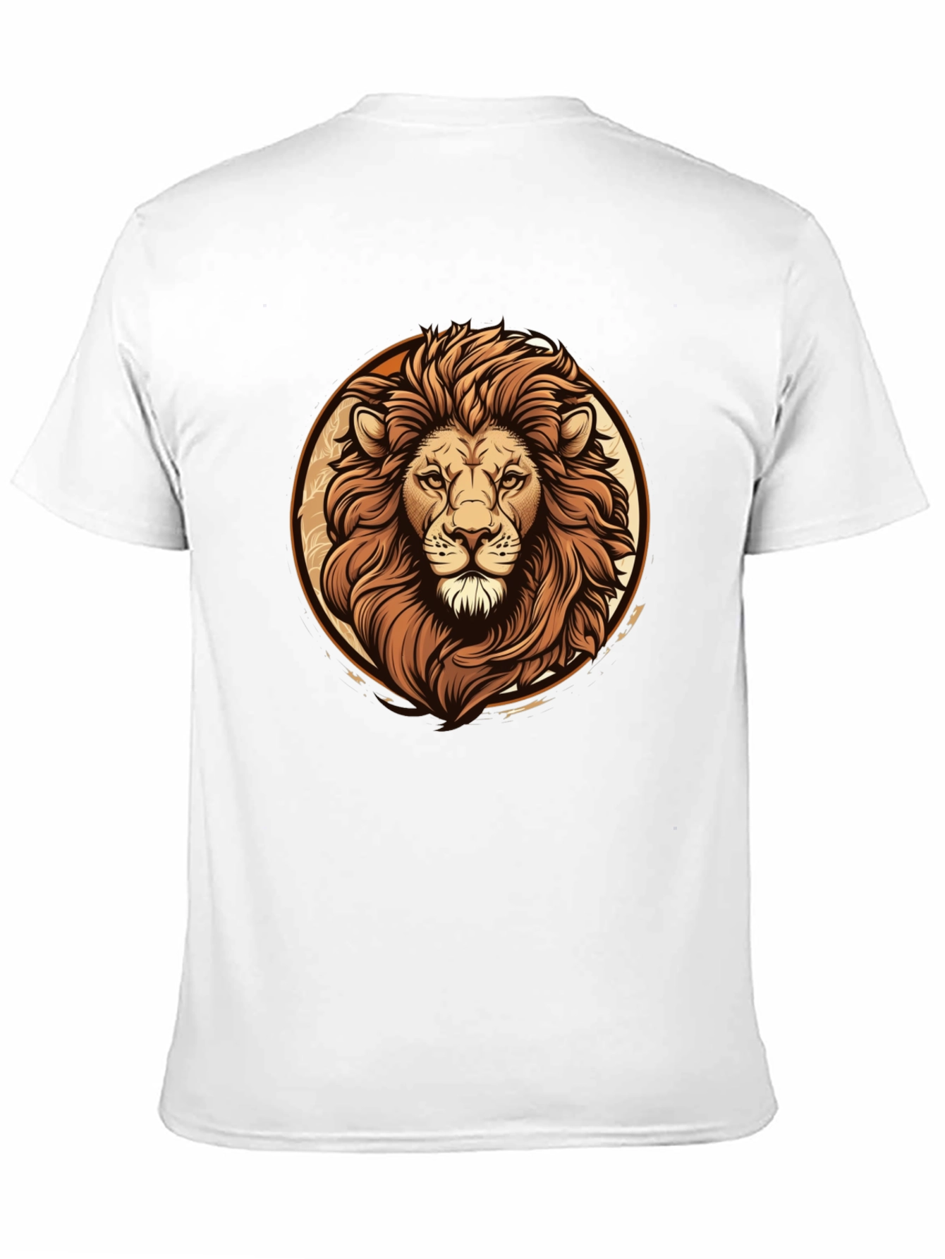 Black Lion Graphic Tee - Bold Animal Print Black T-Shirt view 11