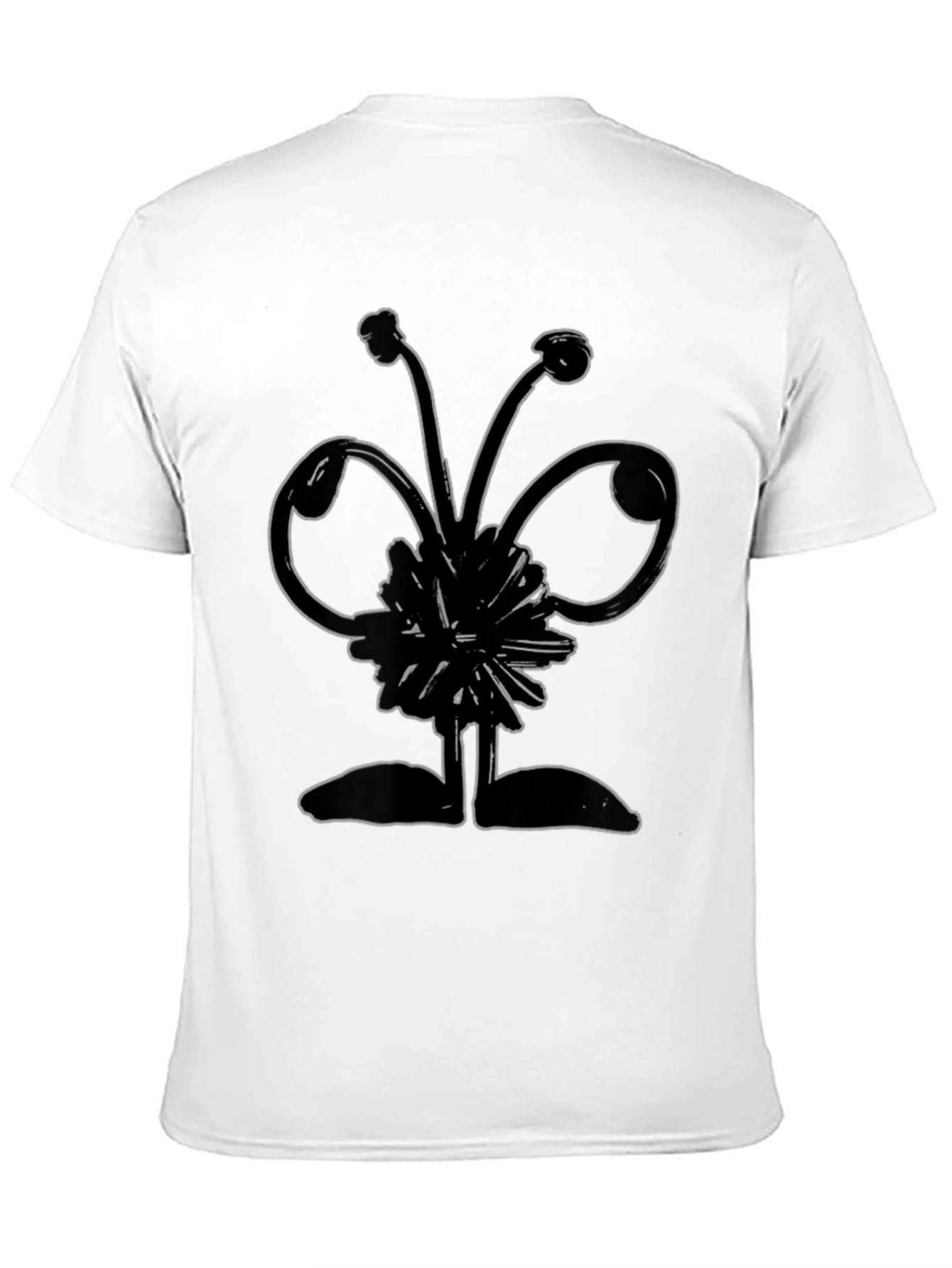 Black Abstract Graphic Print Black T-Shirt view 11