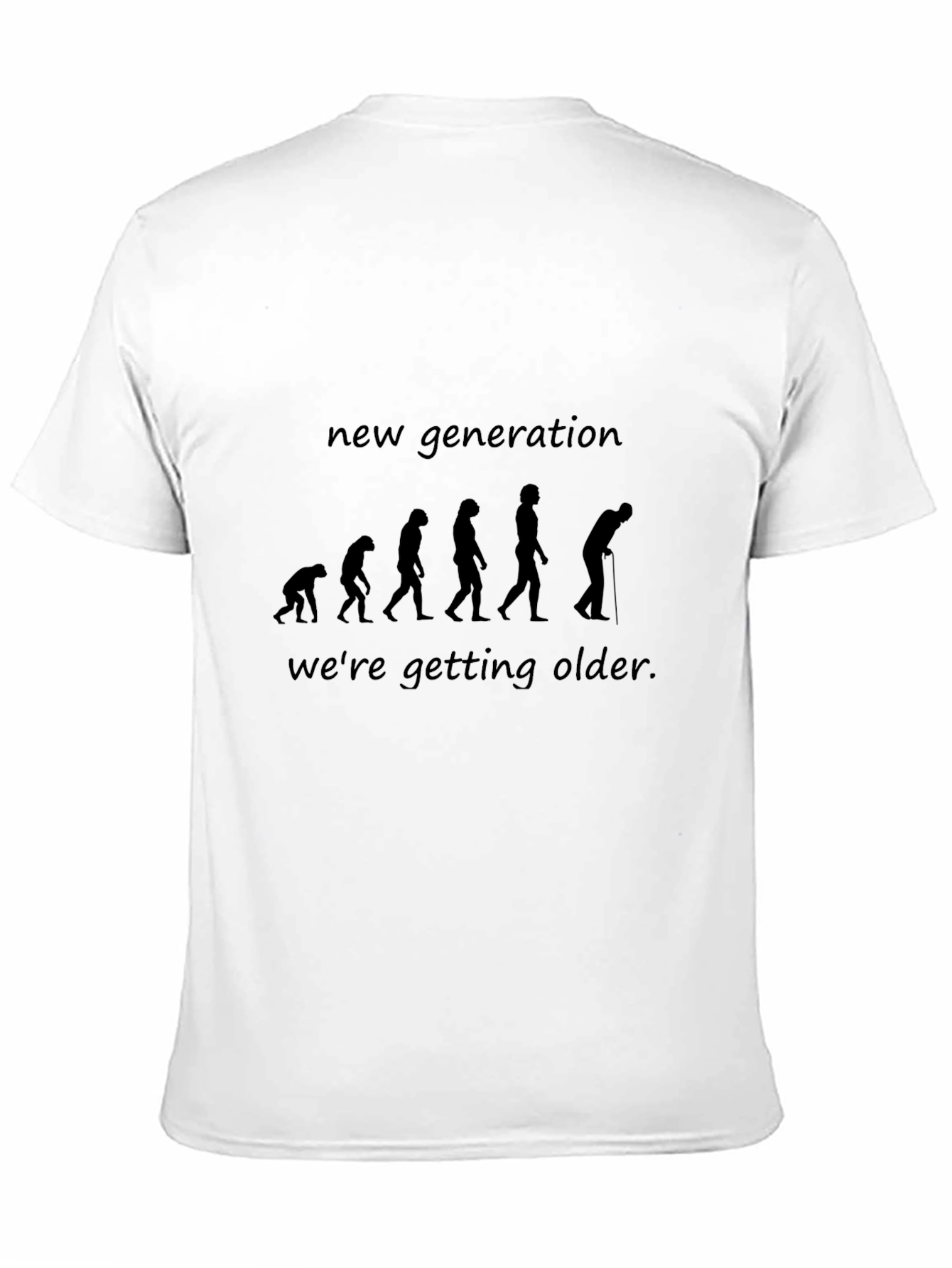 Black Evolution of Aging Graphic T-Shirt view 11