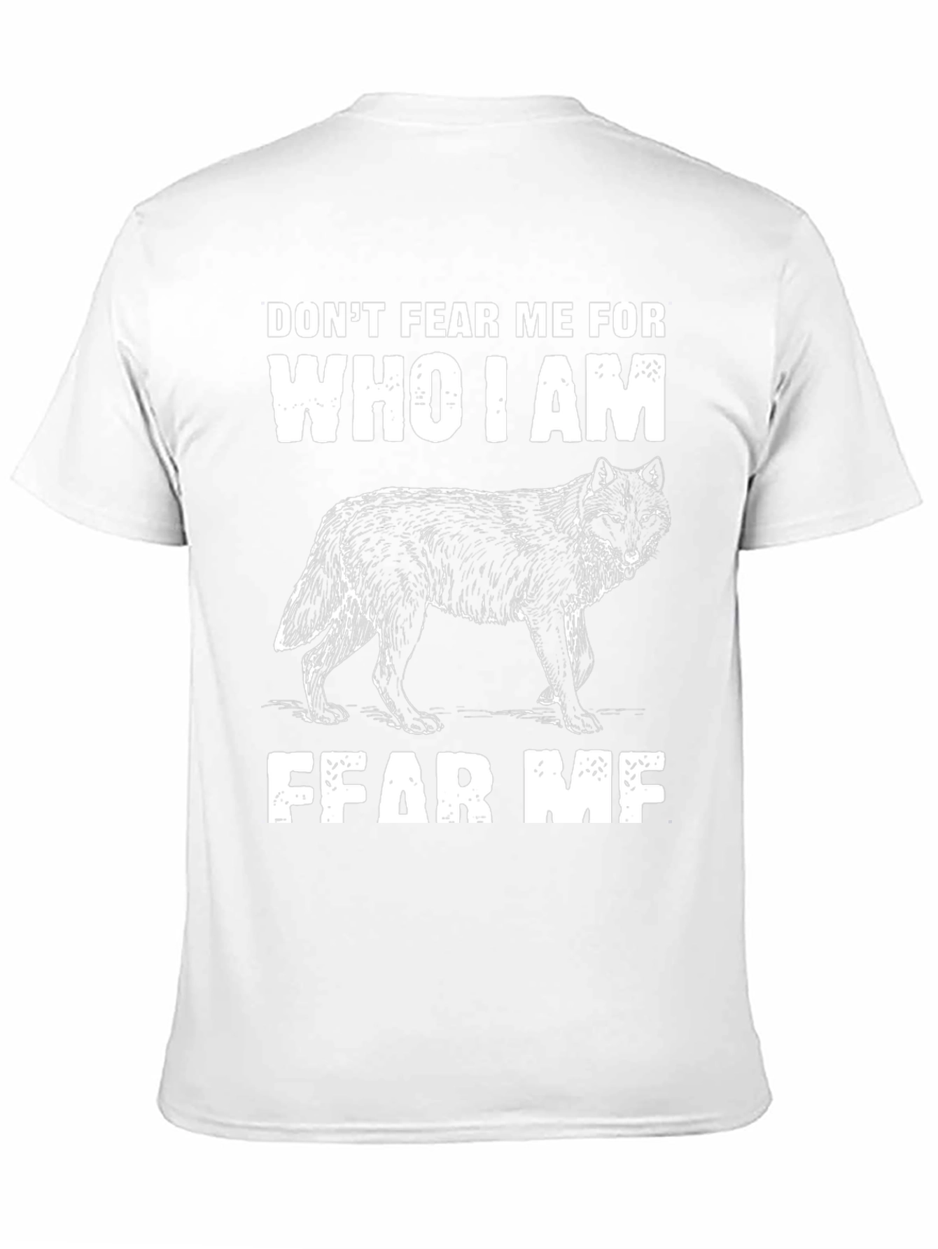 Black Don't Fear Me Wolf Graphic T-Shirt view 11