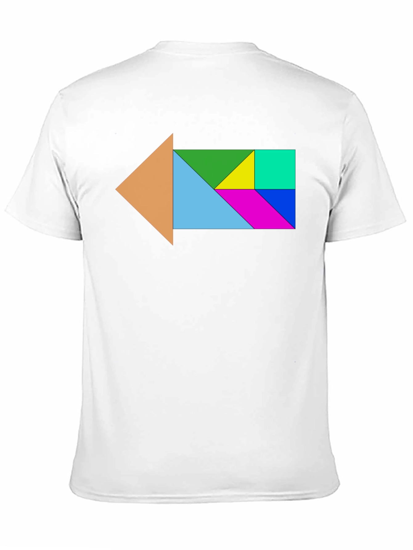 Tangram Arrow T-Shirt - Geometric Design - 11