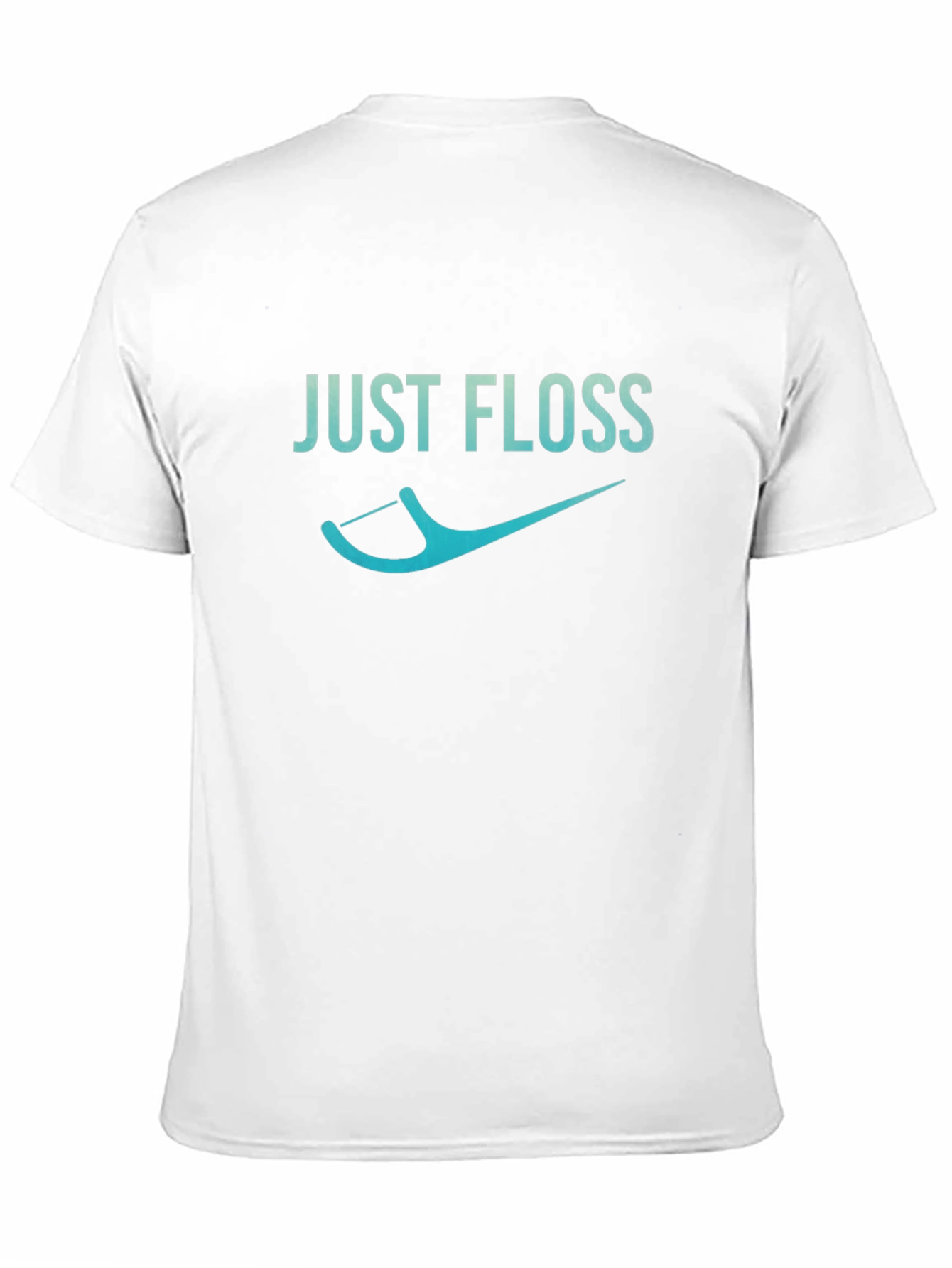 Black Just Floss Graphic Tee - Dental Hygiene Shirt view 11