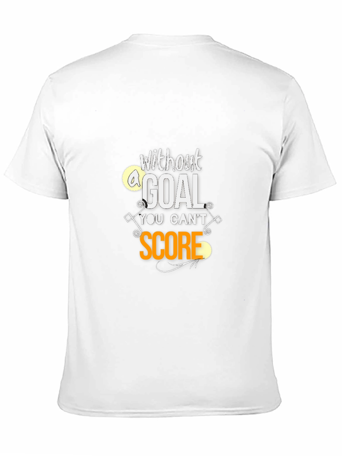Black Motivational Goal Score Black T-Shirt view 11