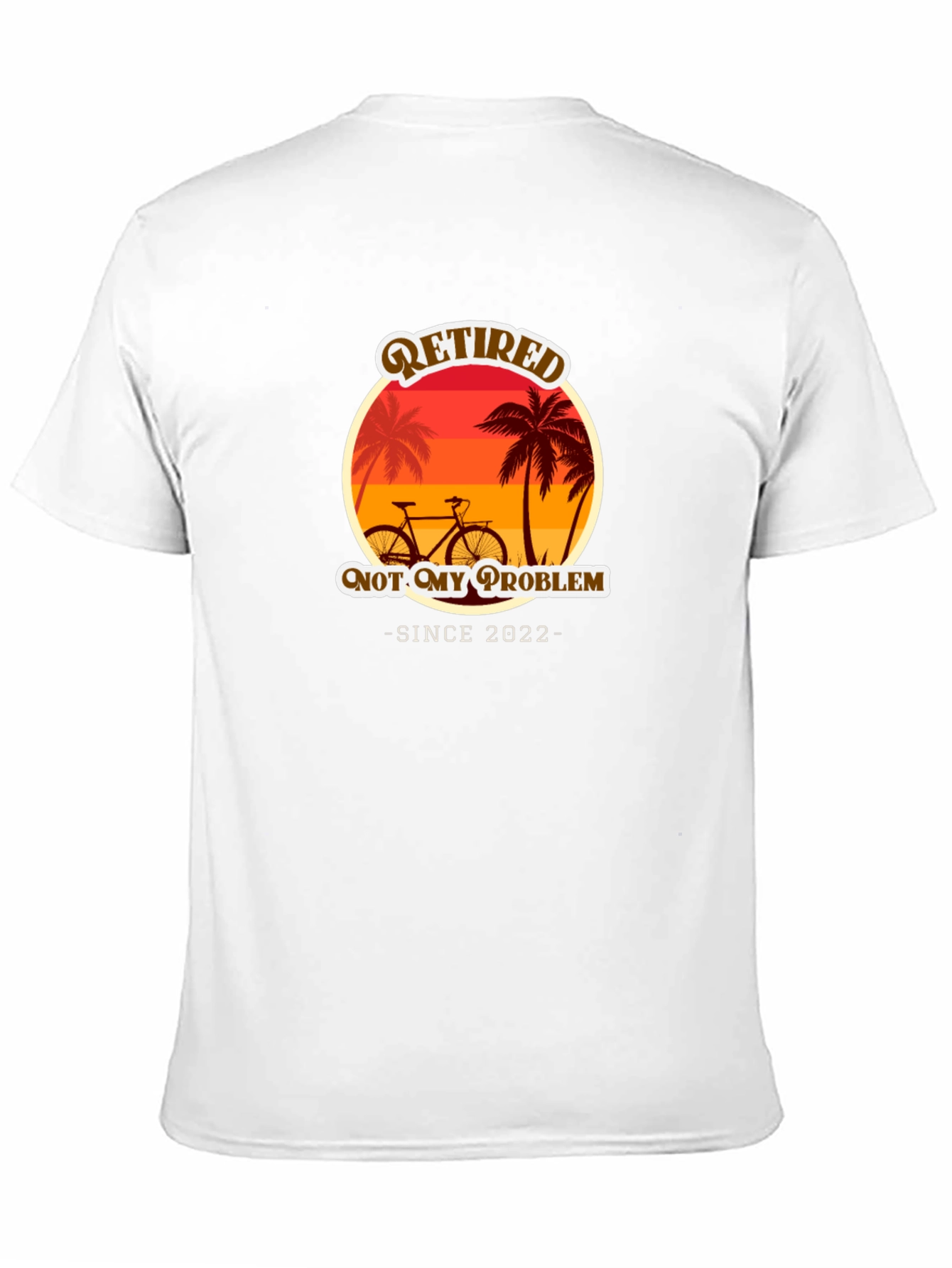 Black Retired Not My Problem T-Shirt - Since 2022 view 11