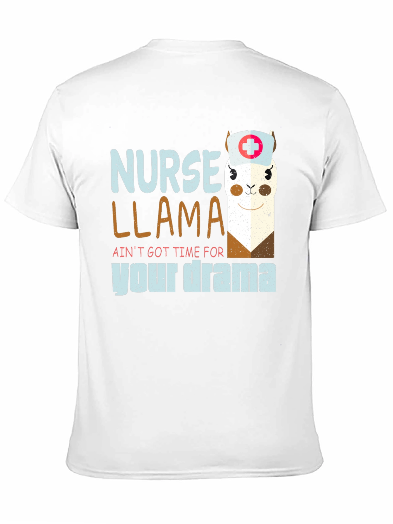 Black Nurse Llama T-Shirt - Ain't Got Time For Your Drama view 11