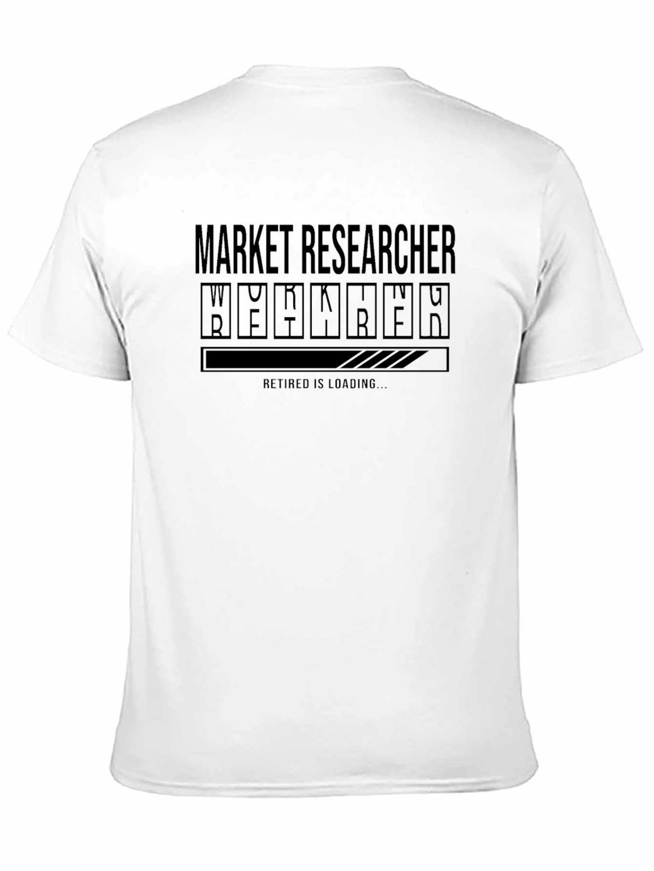 Black Market Researcher Retirement Loading T-Shirt view 11