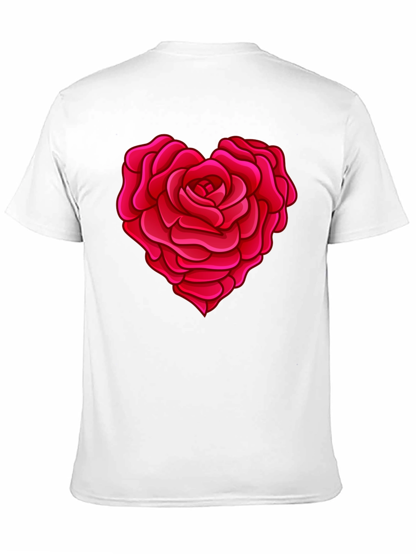 Black Rose Heart Graphic T-Shirt - Stylish Black Tee view 11