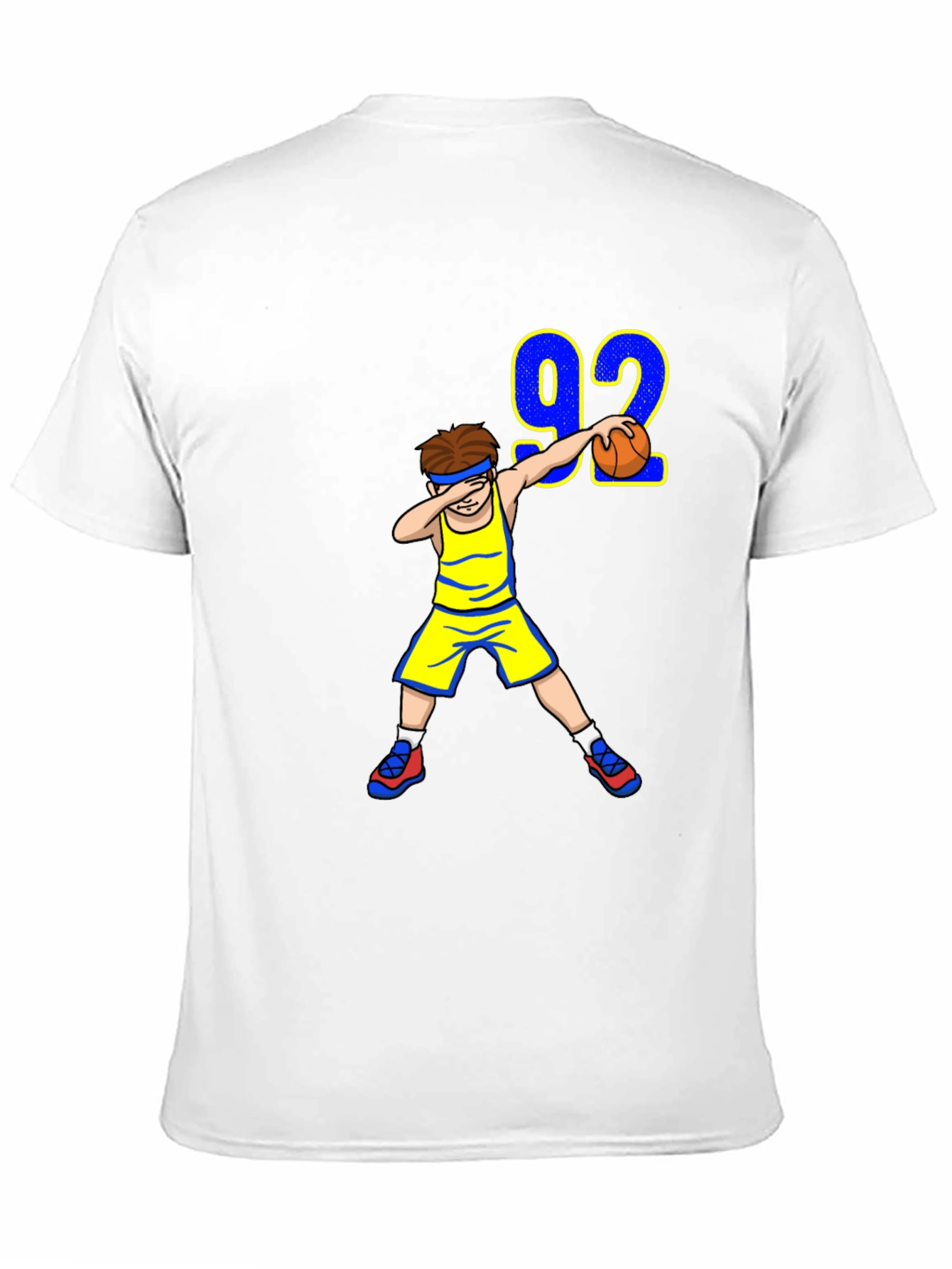 Black Dabbing Basketball Player Tee view 11