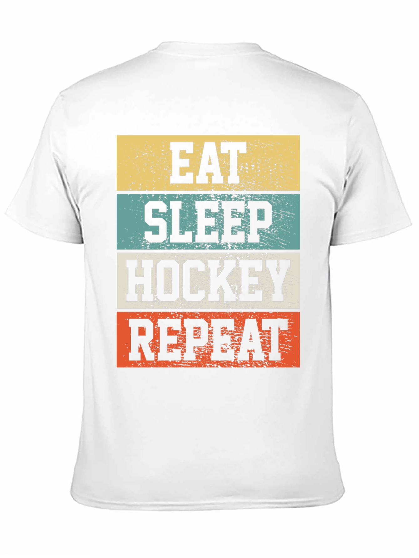 Black Eat Sleep Hockey Repeat Graphic T-Shirt view 11