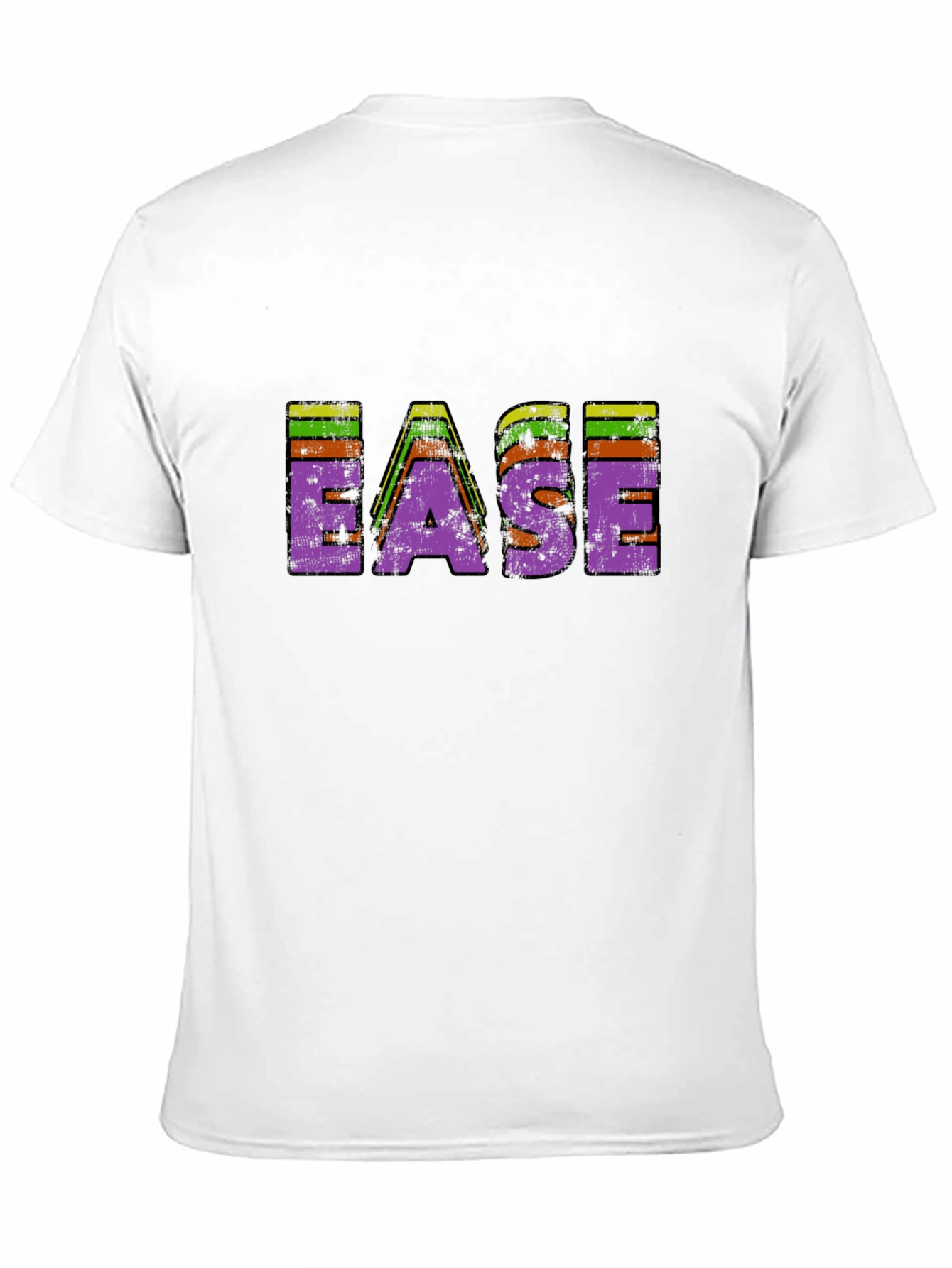 Black Retro EASE T-Shirt - Vintage Style Tee view 11