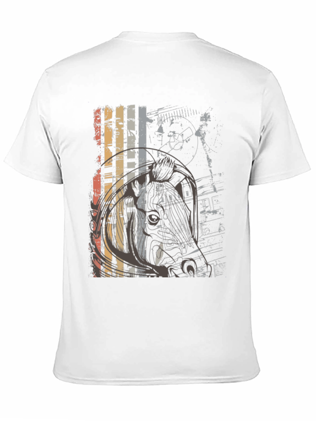 Black Retro Graphic Print Crew Neck T-Shirt view 11