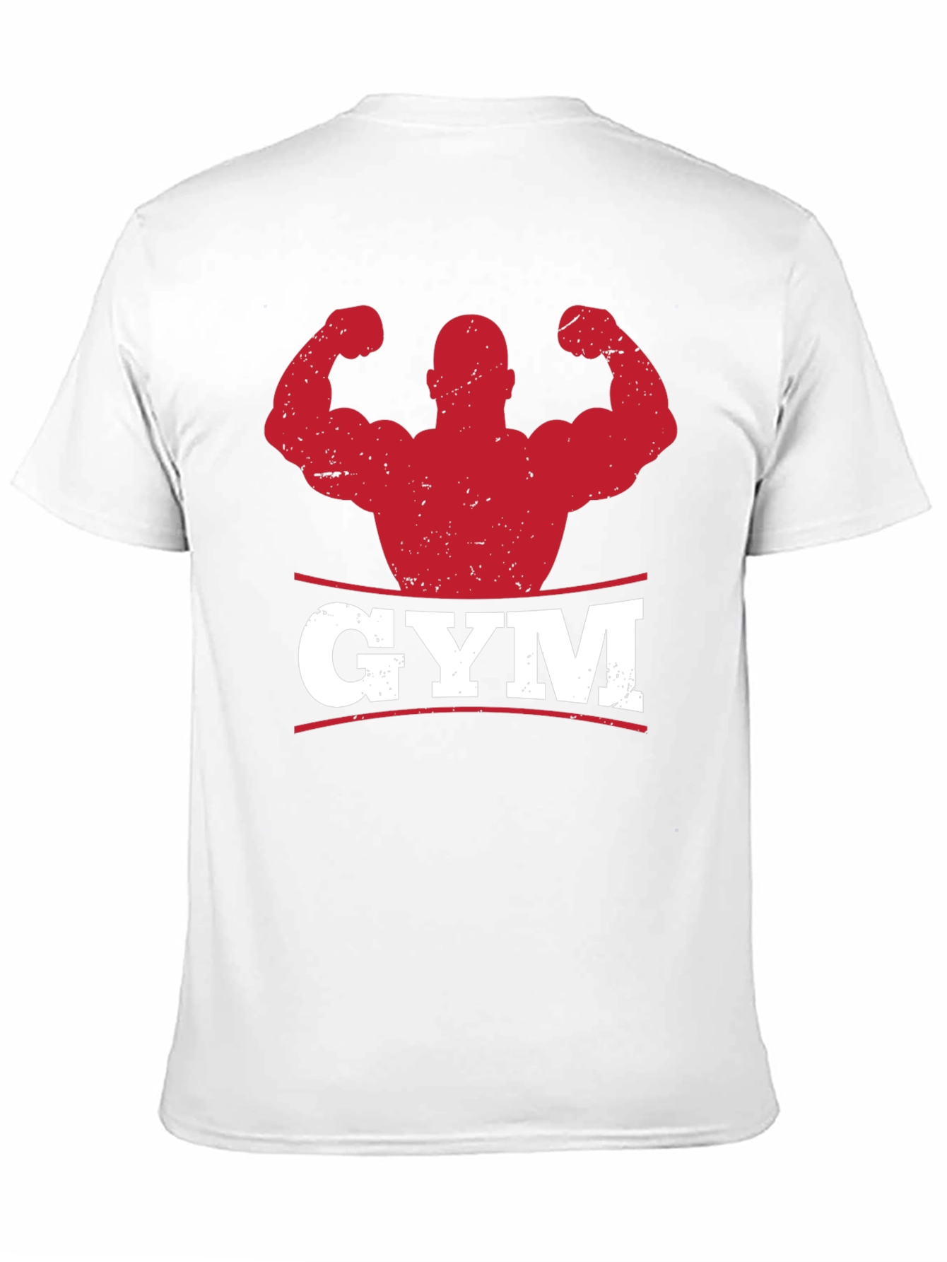 Black Gym Graphic Print Men's Black T-Shirt view 11