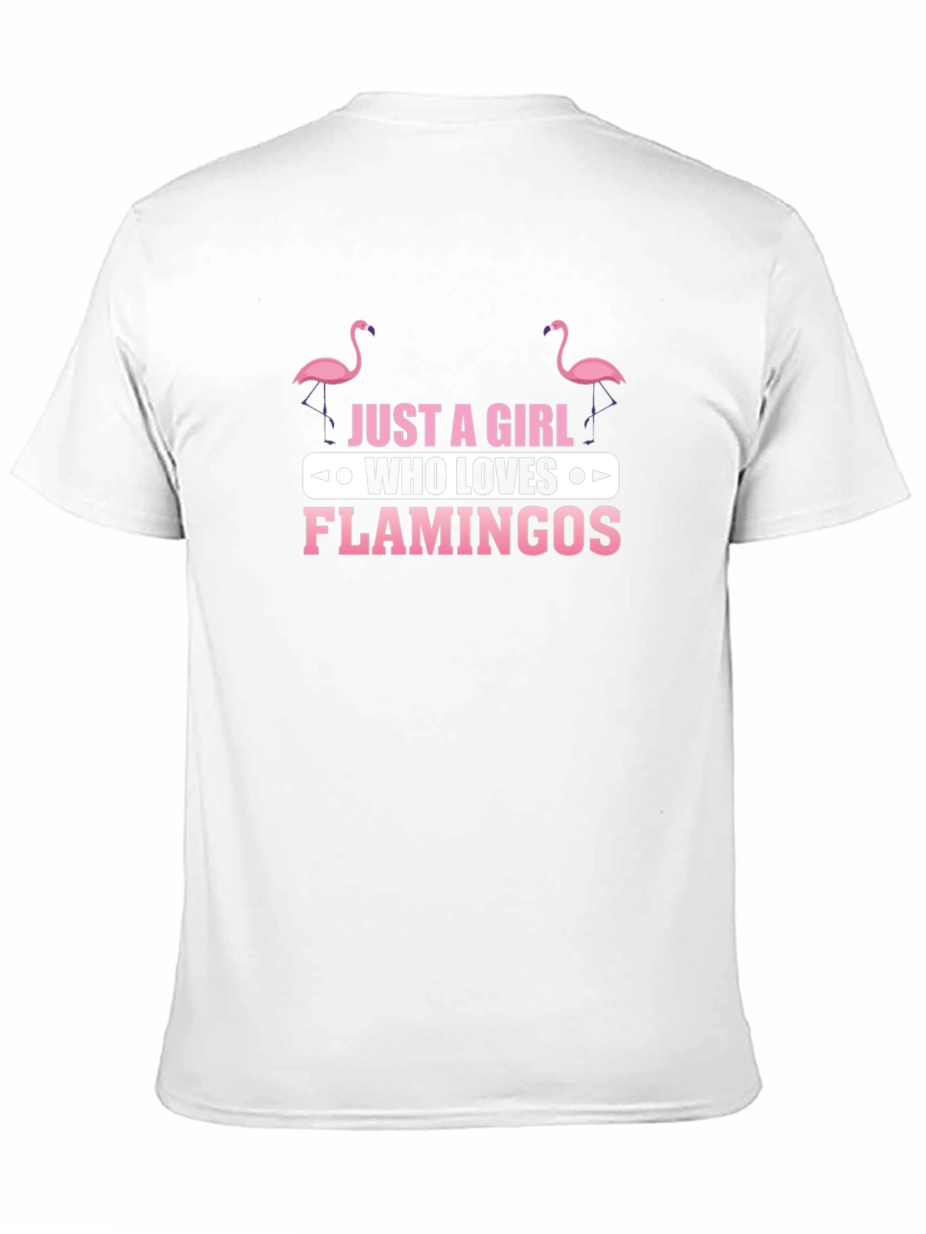 Black Flamingo Lover Tee - Just A Girl Who Loves Flamingos view 11