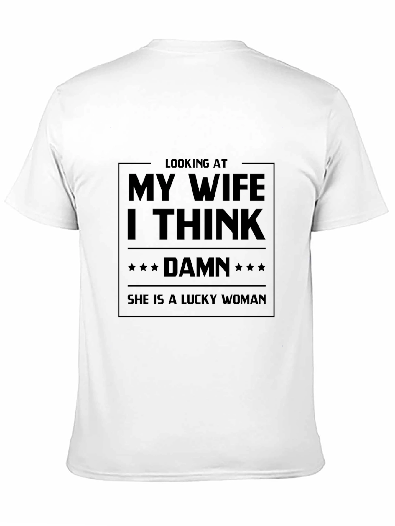 Black Lucky Wife Graphic Tee - Black T-Shirt view 11
