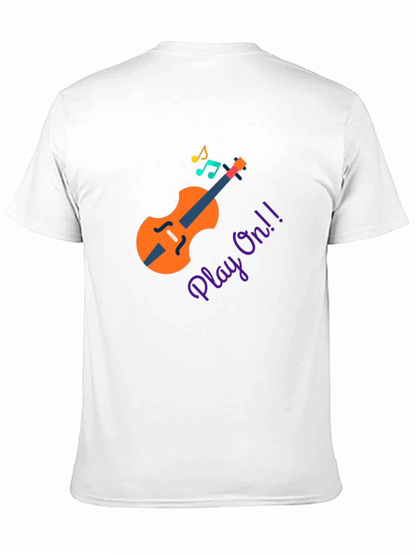 Black Play On! Musical Instrument T-Shirt view 11
