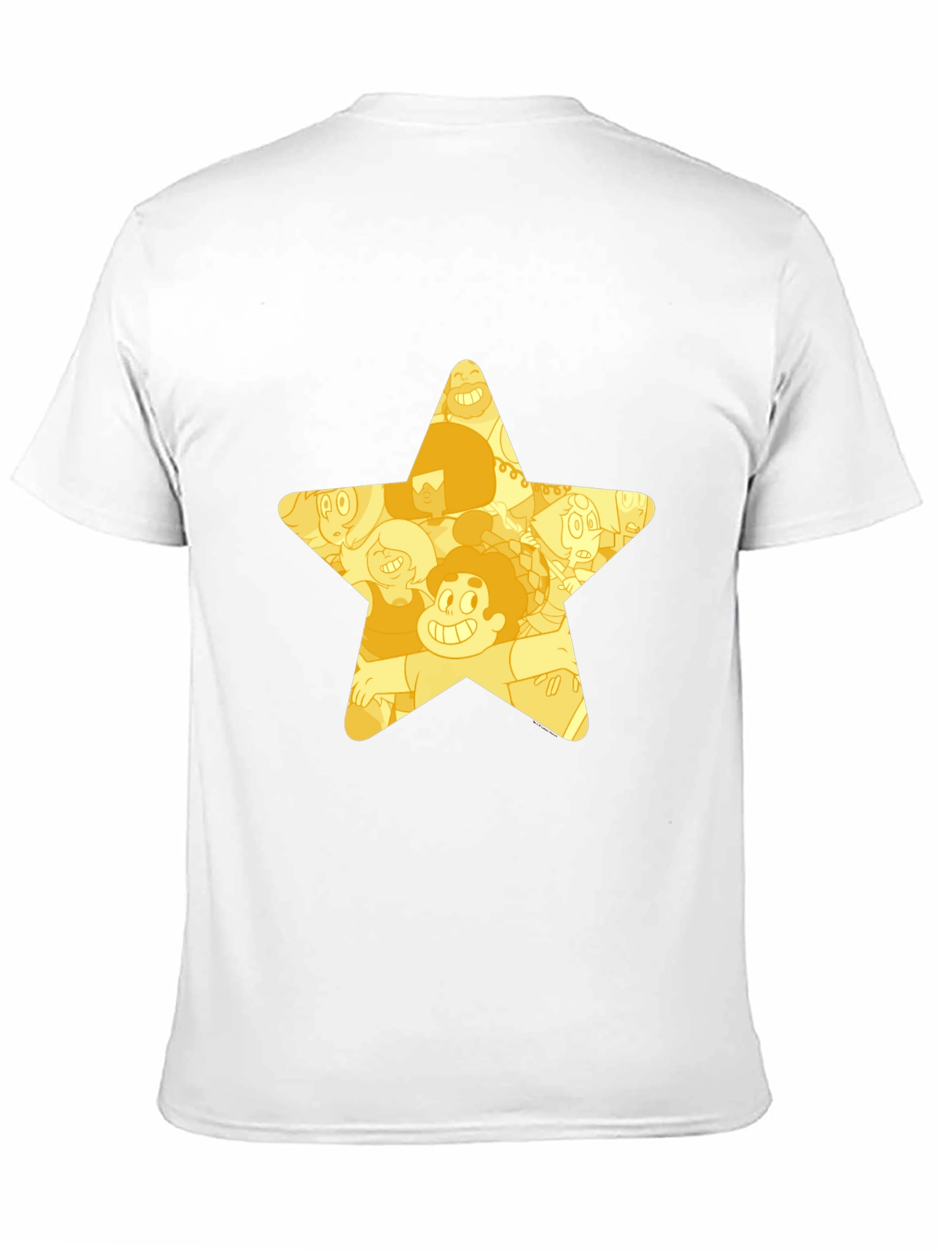Black Star Cartoon Character Black T-Shirt view 11