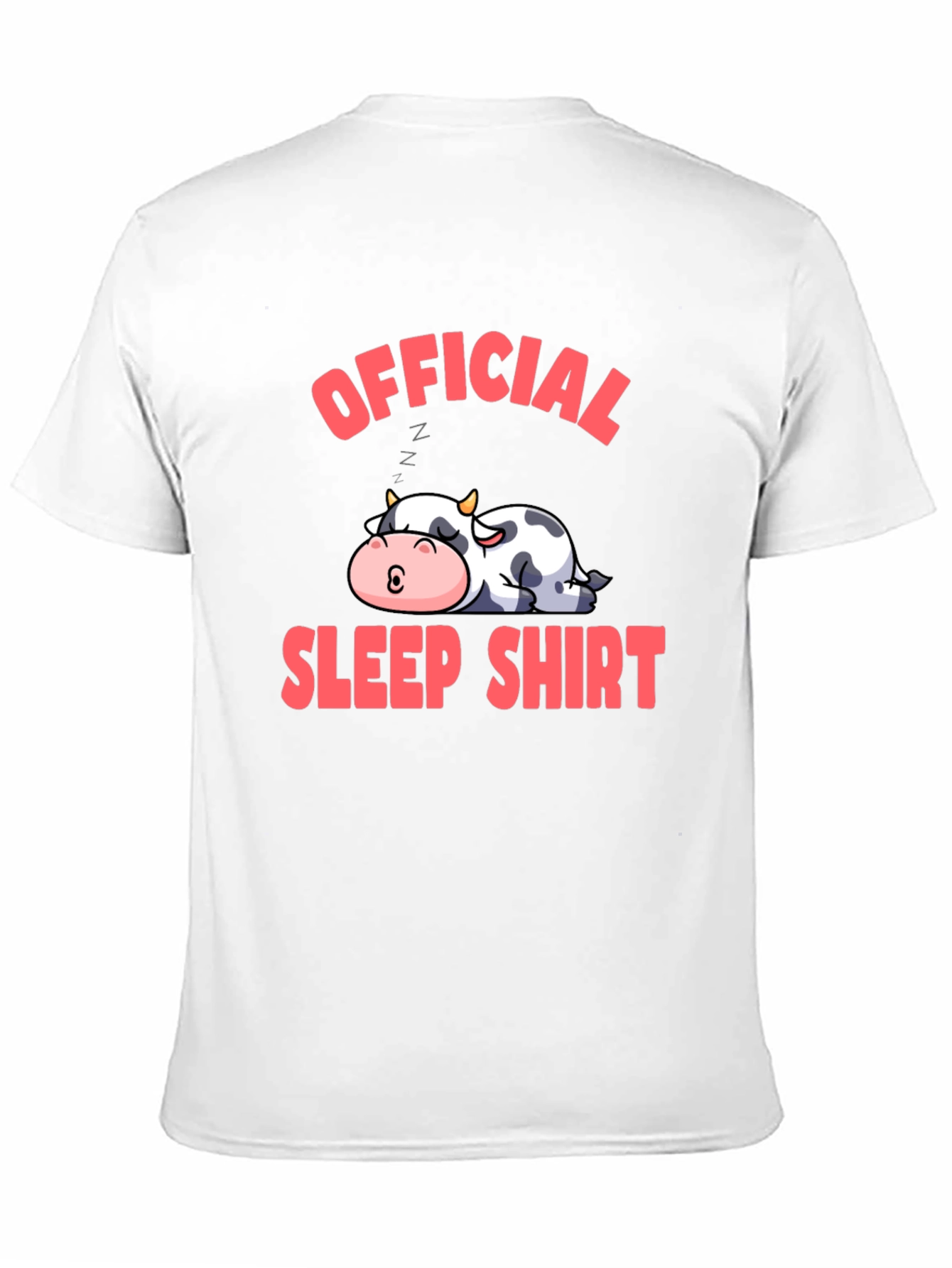 Black Official Sleep Shirt Cow Graphic Tee view 11