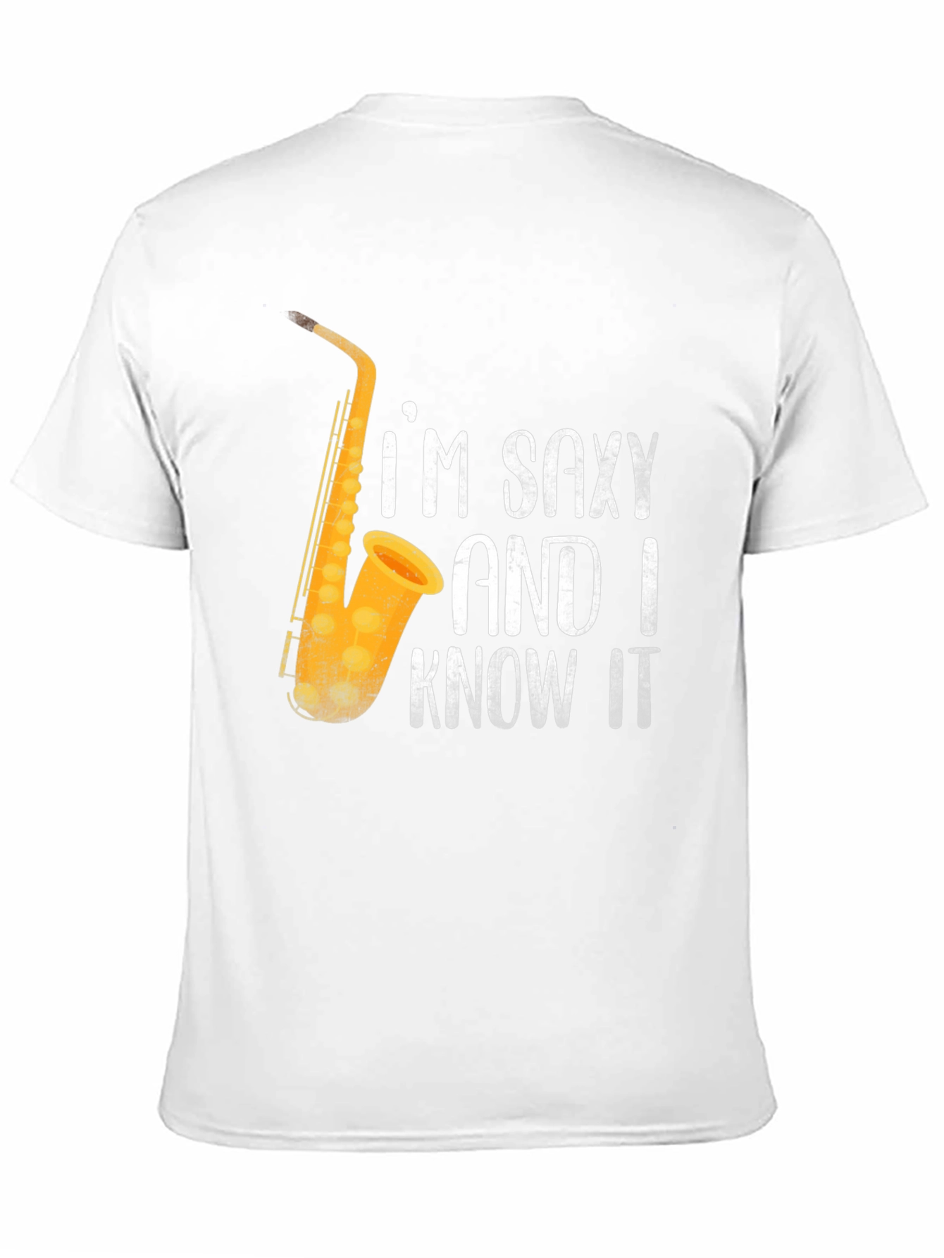 Black Saxy & I Know It T-Shirt | Funny Saxophone Player Tee view 11