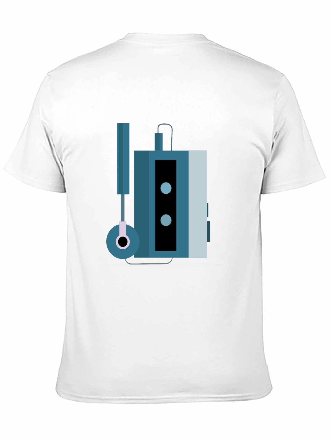 Black Retro Cassette Player Graphic Tee - Black view 11