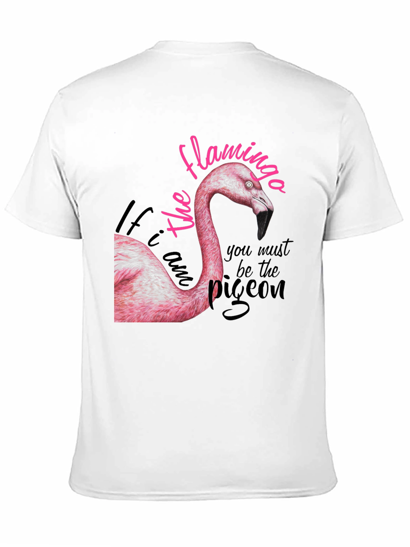 Black Flamingo Graphic Print Tee - Be the Flamingo T-Shirt view 11