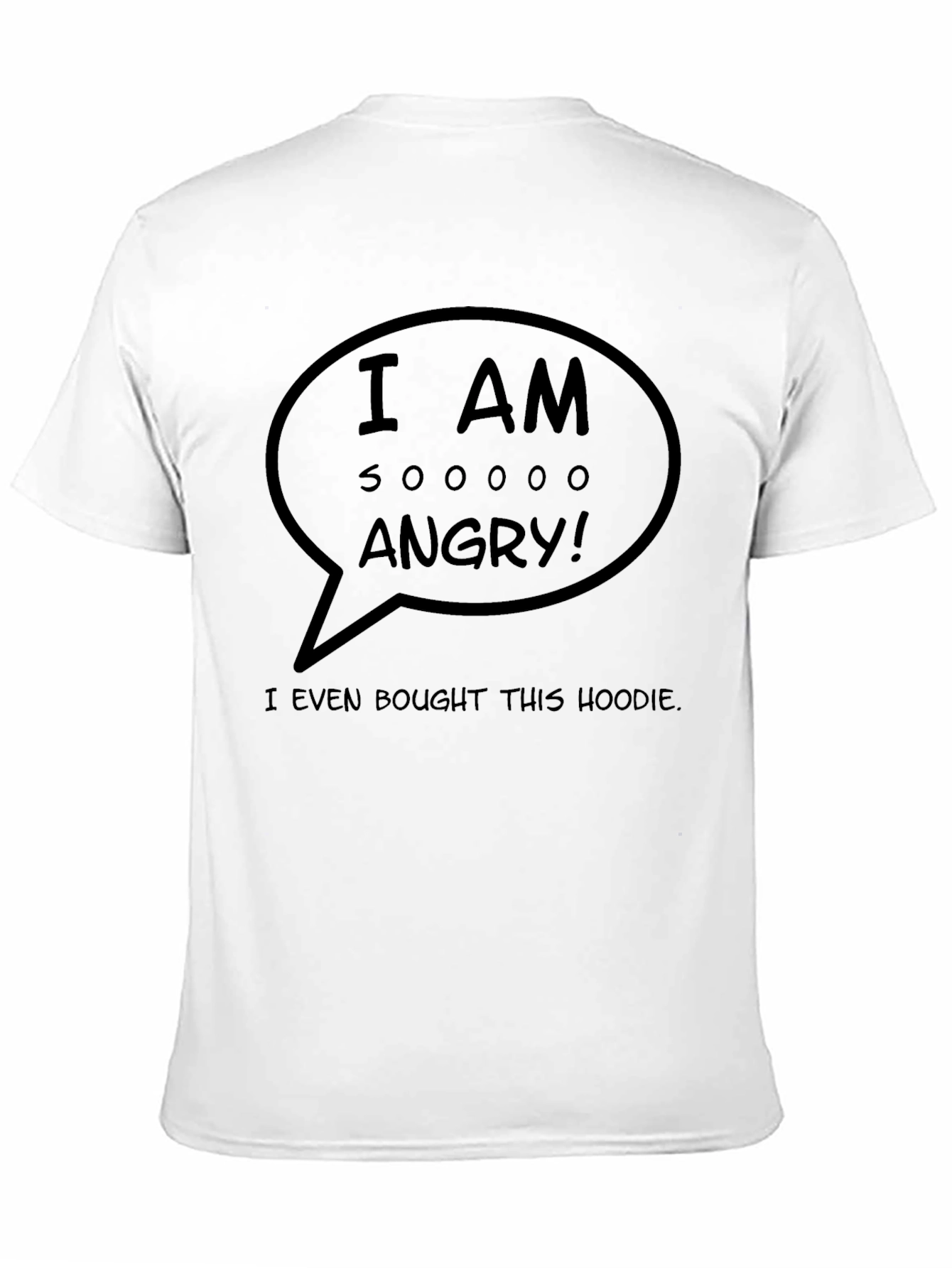 Black Angry Graphic T-Shirt - Sarcastic Humor Tee view 11