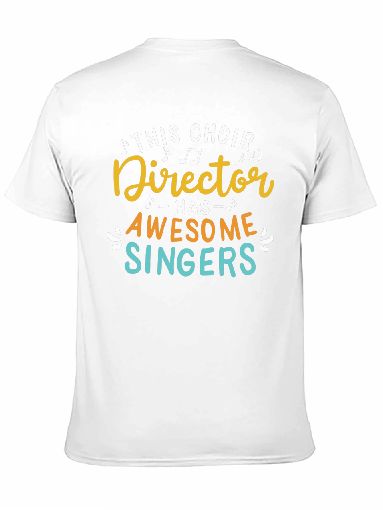 Black Choir Director Awesome Singers Black Cotton T-Shirt view 11