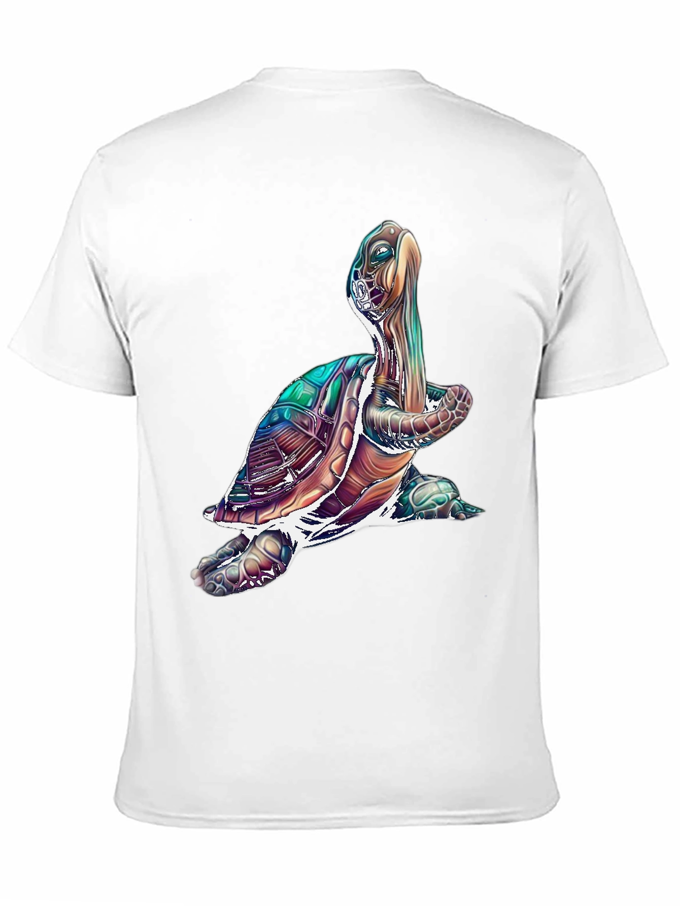 Black Turtle Graphic Tee - Cool Sea Turtle T-Shirt view 11