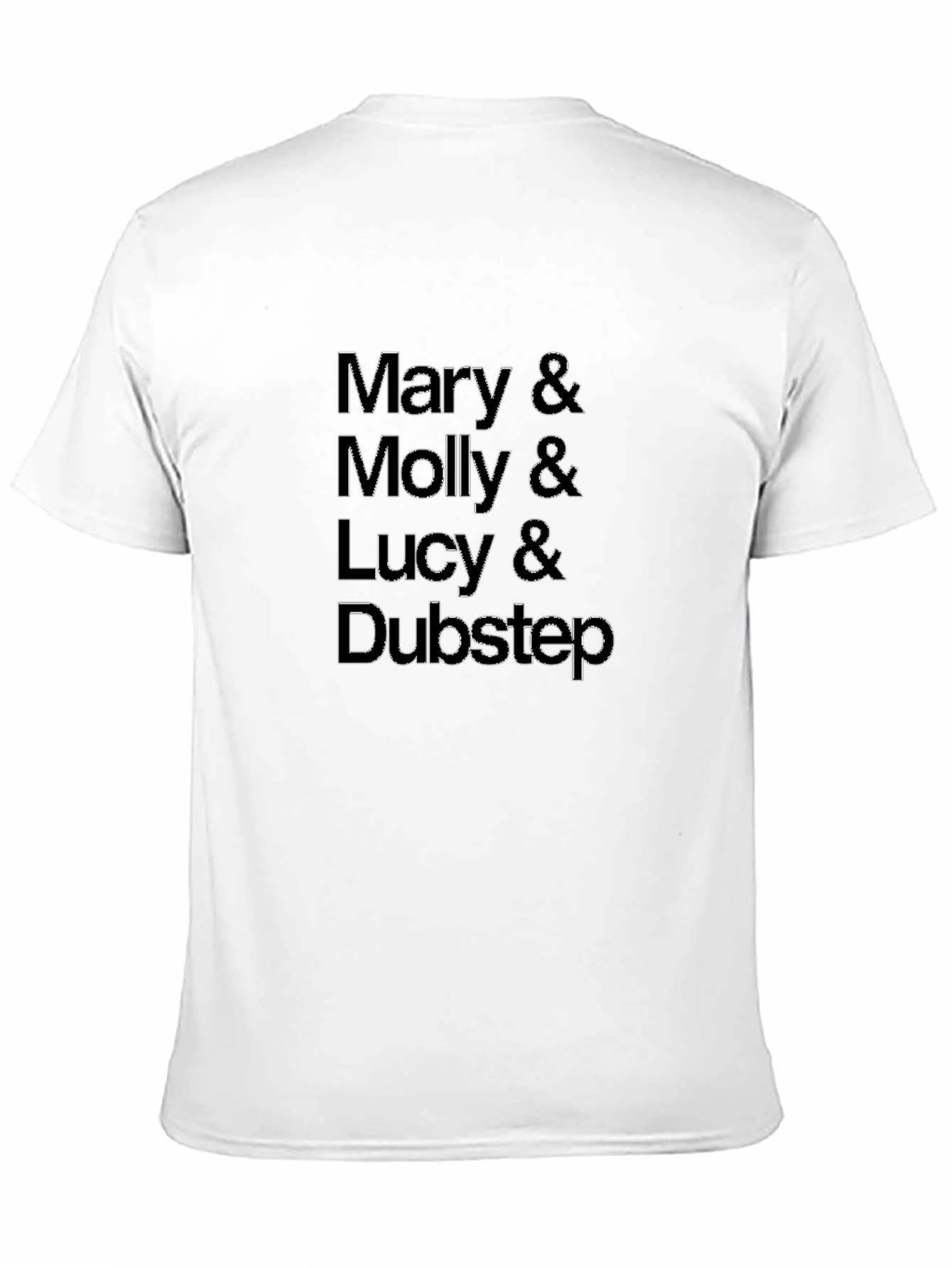 Black Mary Molly Lucy Dubstep Funny Graphic Tee view 11