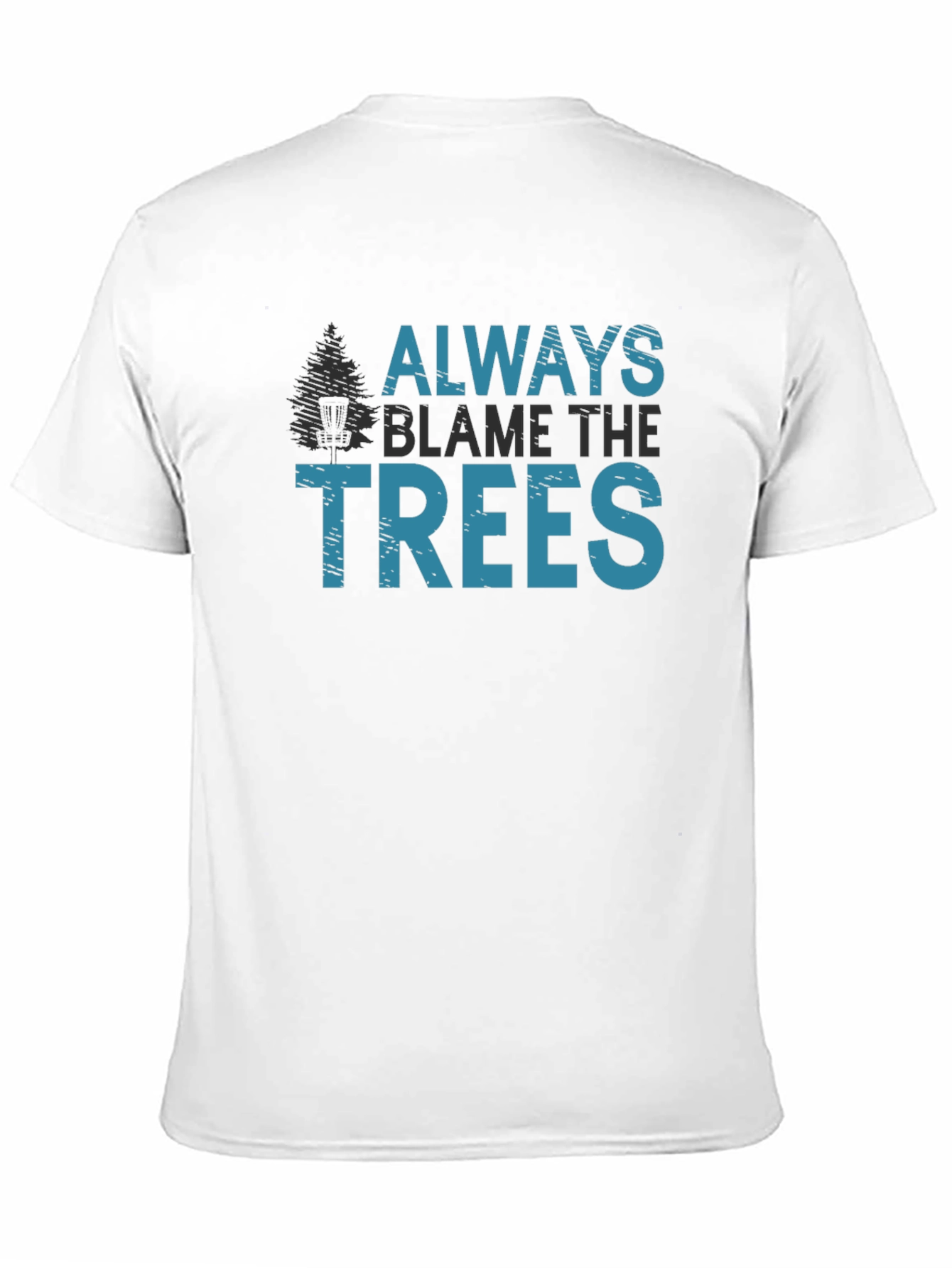 Black Always Blame the Trees Graphic Tee view 11