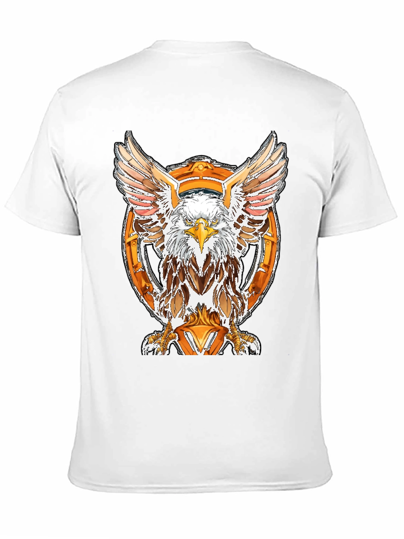 Black Eagle Emblem Black T-Shirt view 11