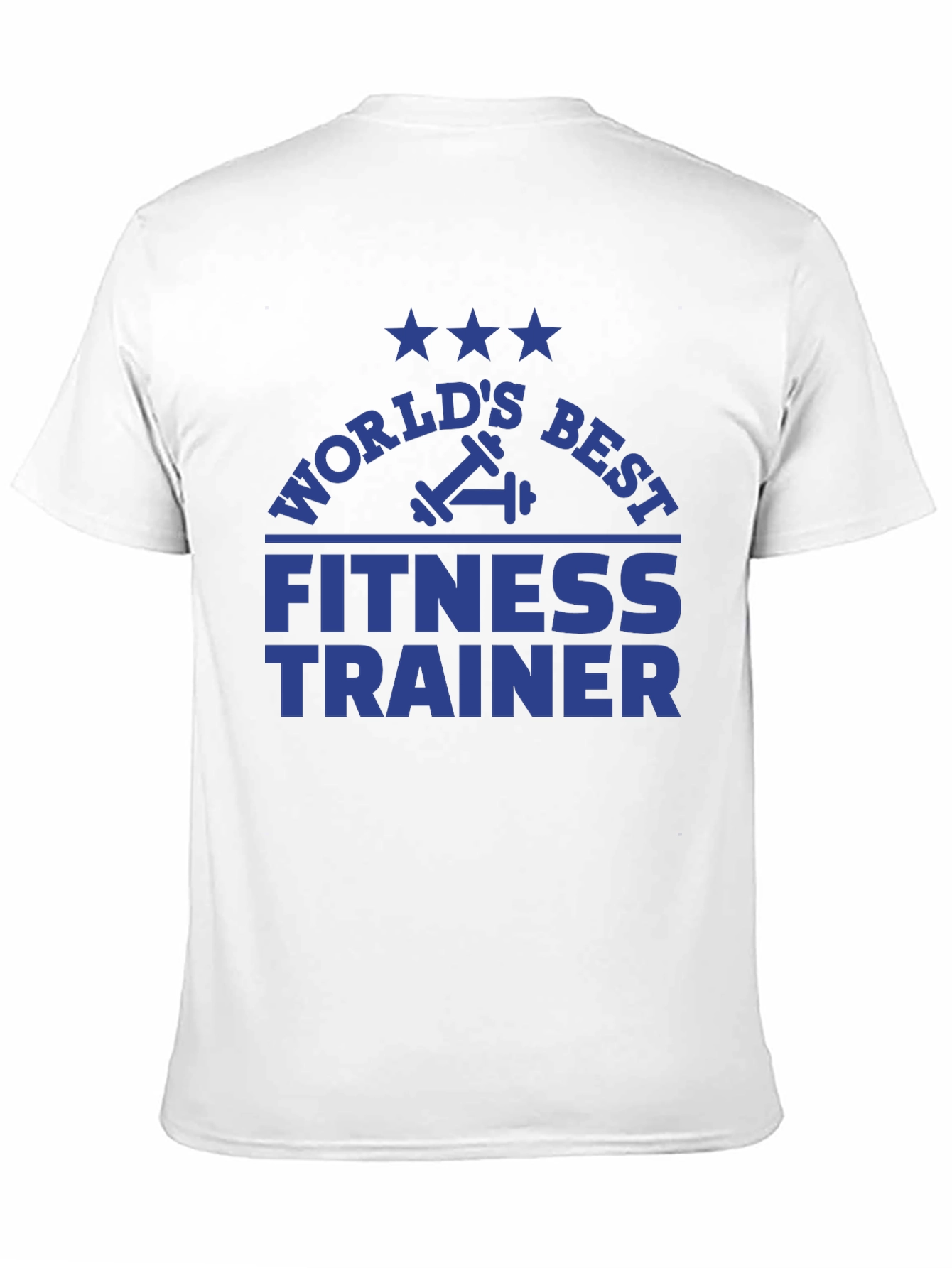 Black World's Best Fitness Trainer T-Shirt view 11