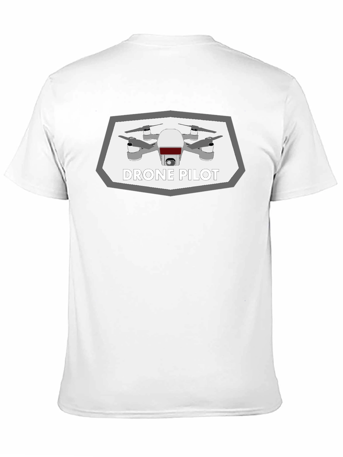 Black Drone Pilot Graphic Tee - Black Cotton T-Shirt view 11