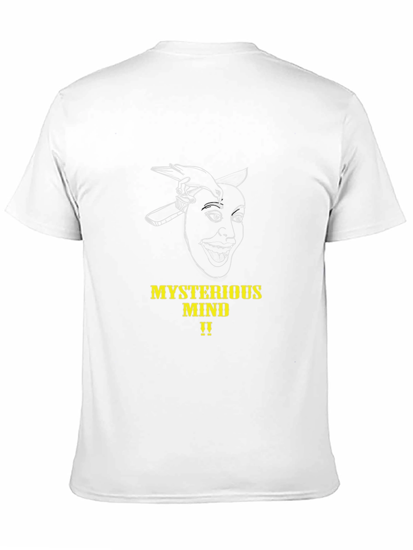 Black Mysterious Mind Graphic Tee - Black Unisex T-Shirt view 11