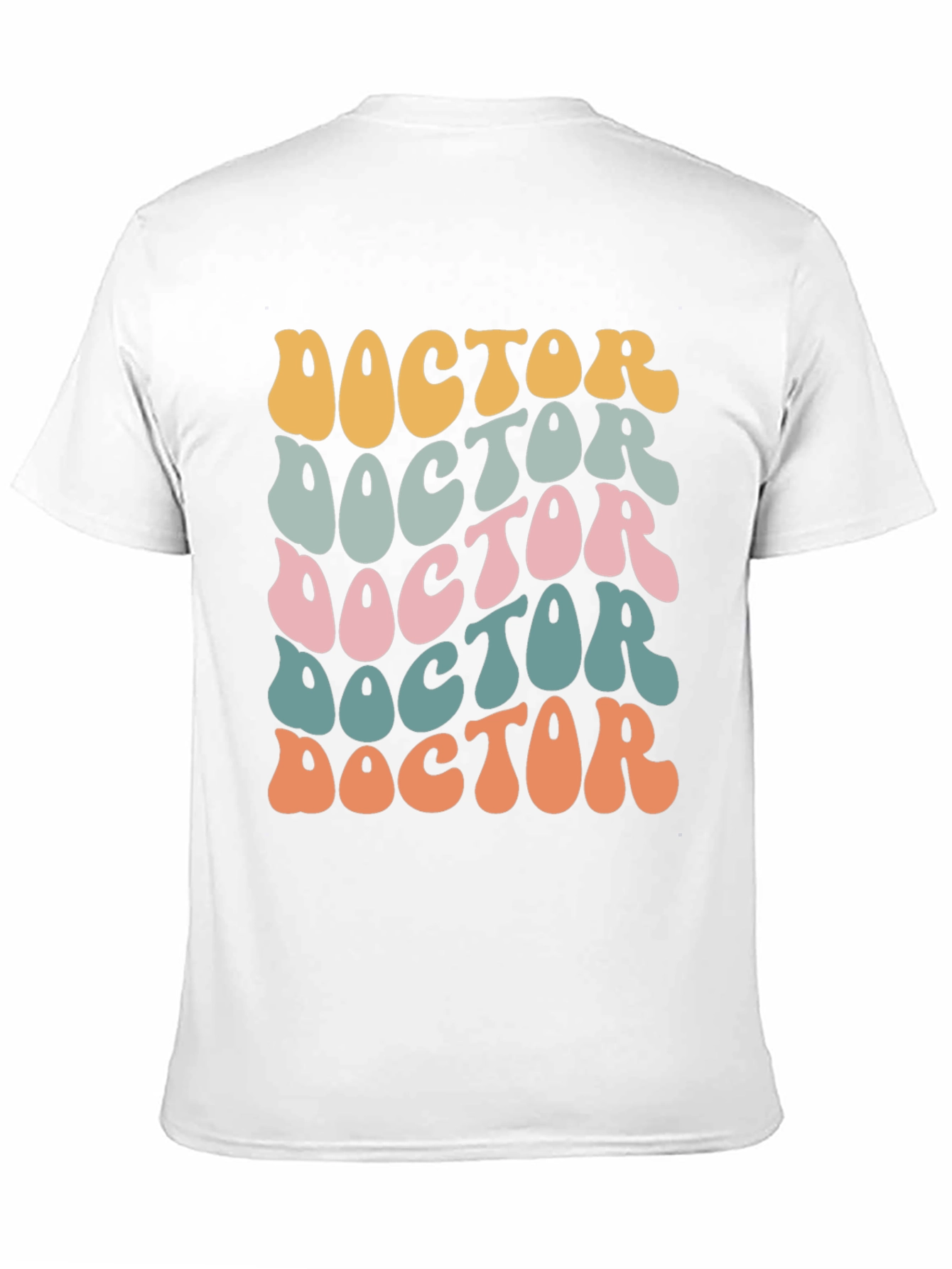 Black Retro Doctor T-Shirt - Groovy Medical Apparel view 11